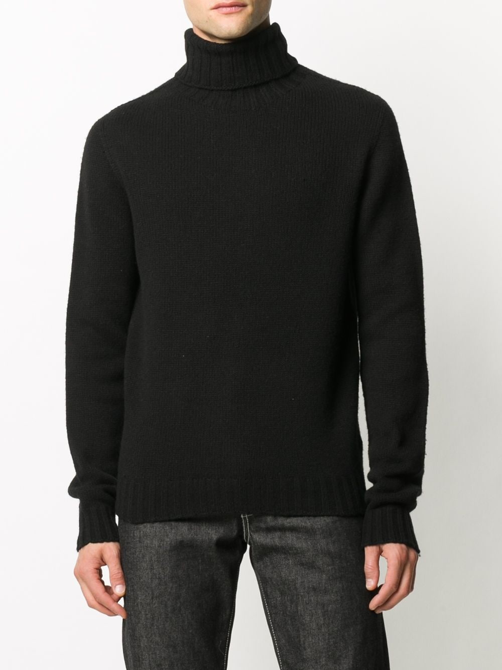 logo turtleneck jumper - 4