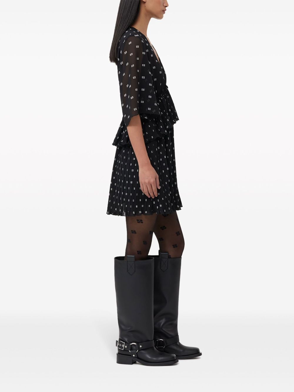 square-toe mid-calf boots - 4