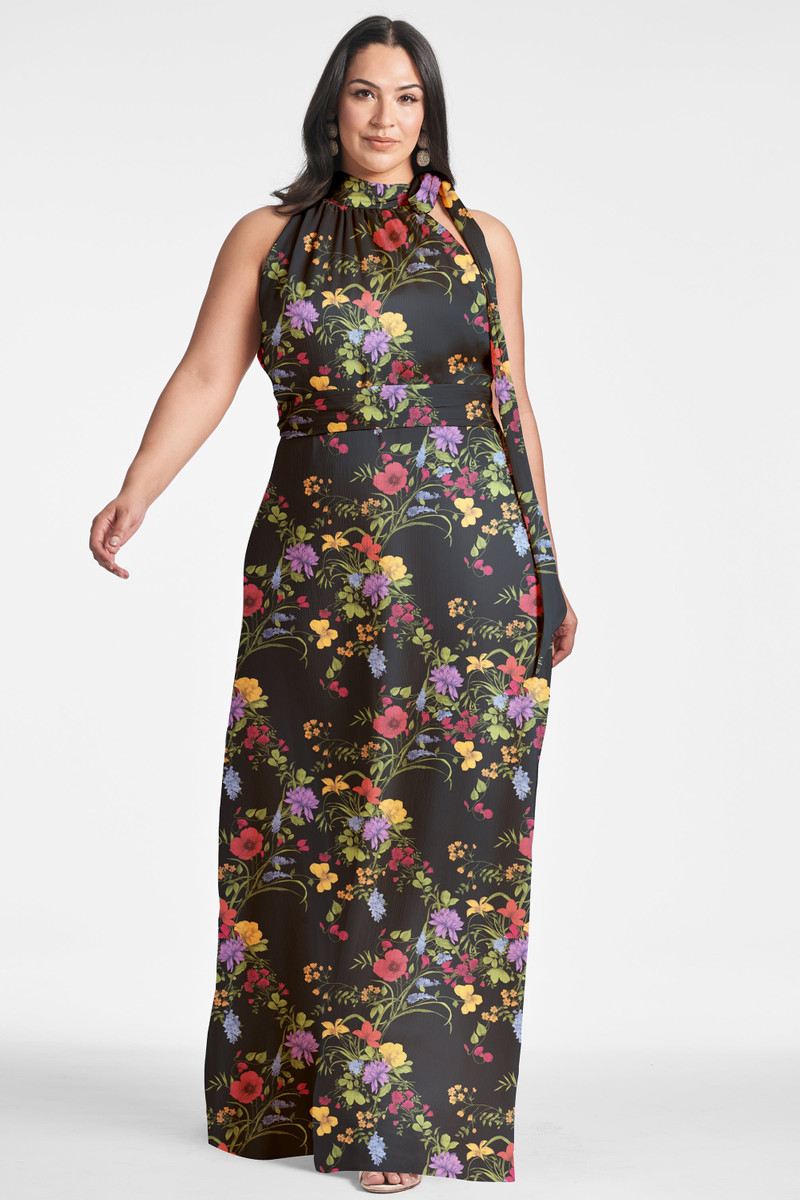 Kayla Gown - Noir Wildflower 4
