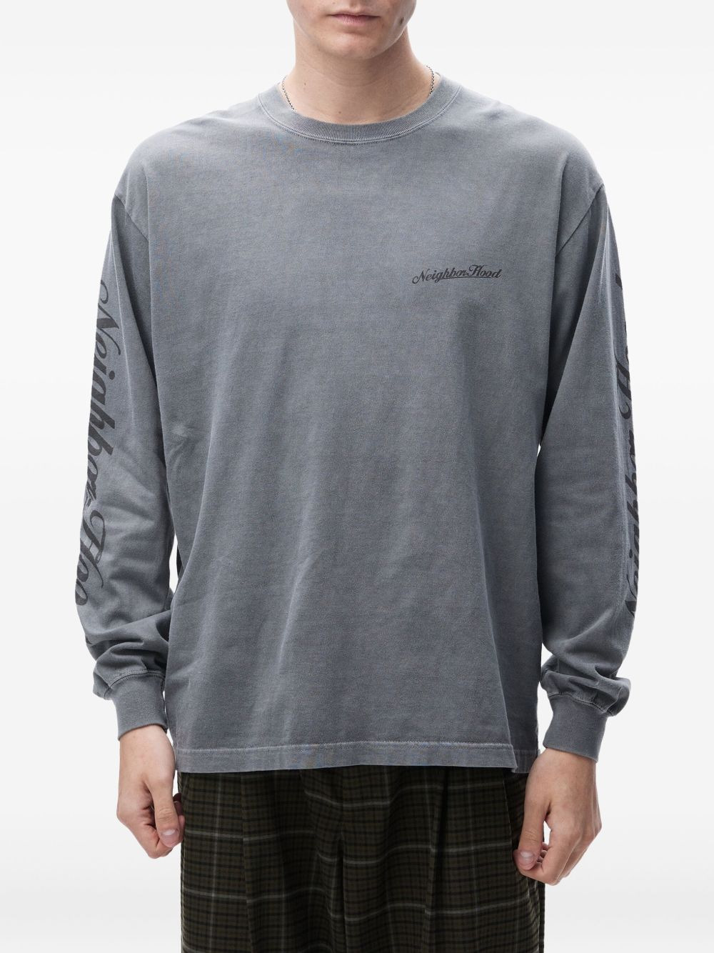 long-sleeve crew-neck T-shirt - 2