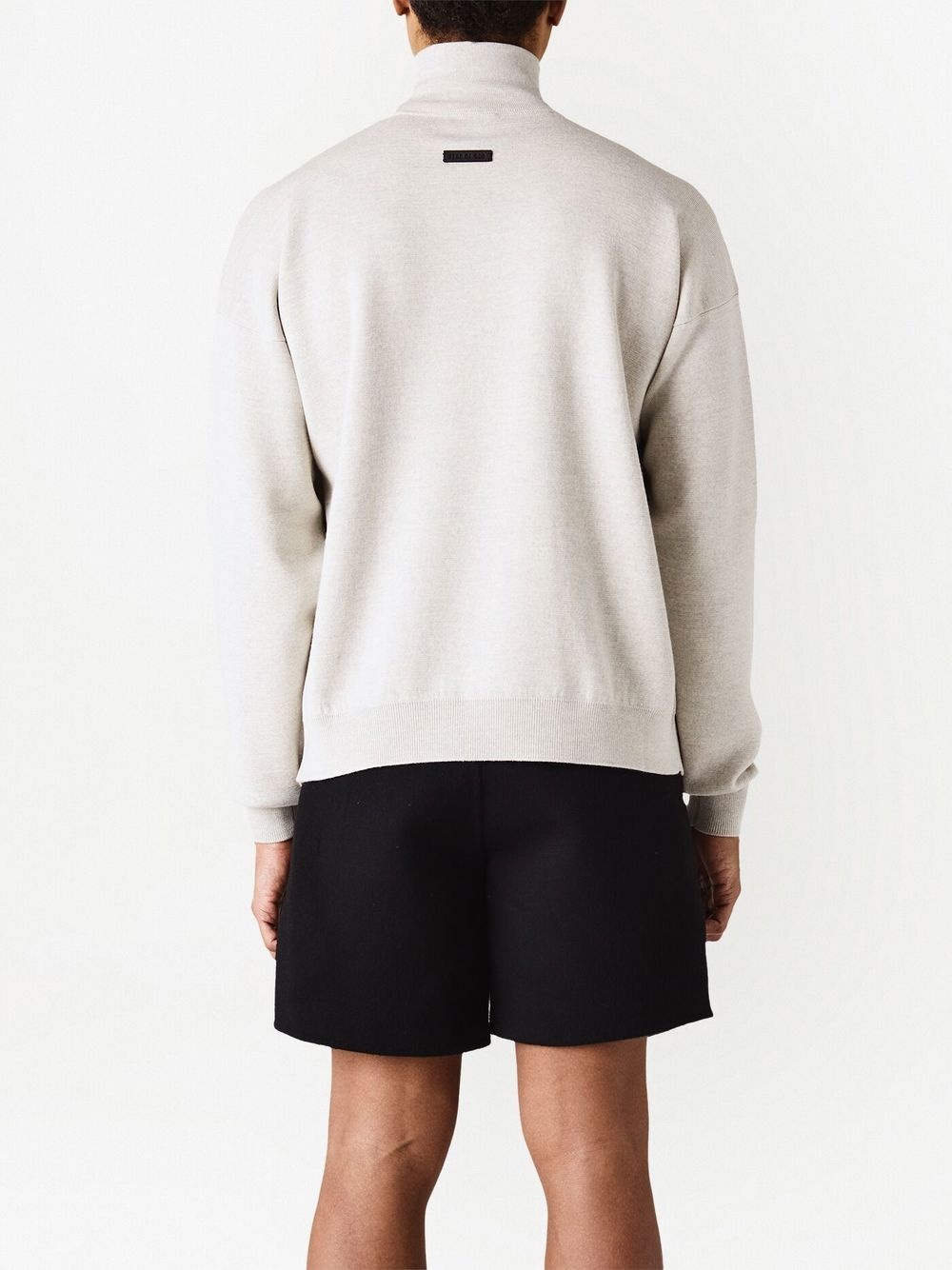 roll-neck knitted sweater - 3