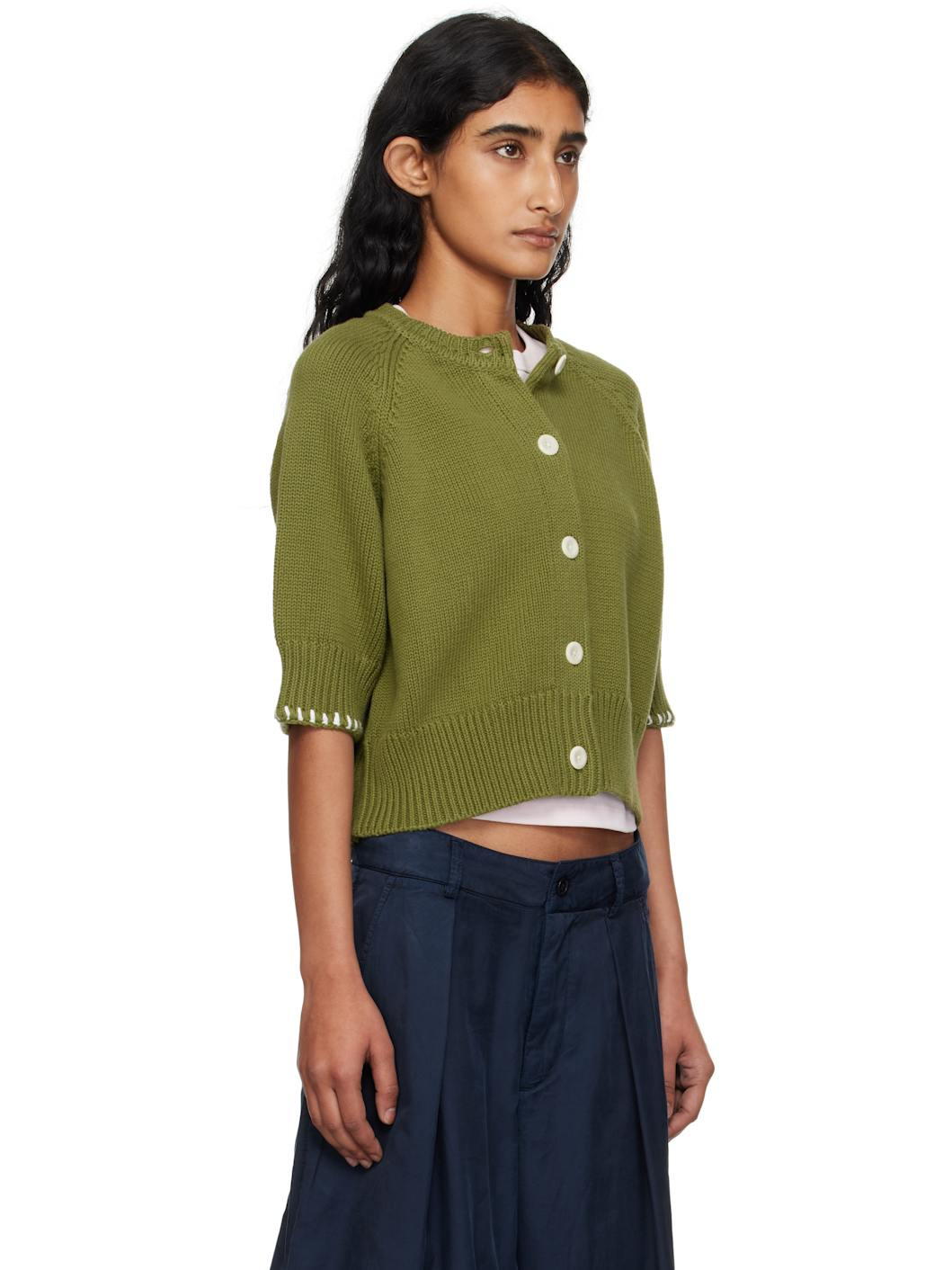 Green Kwai Knit Cardigan - 2
