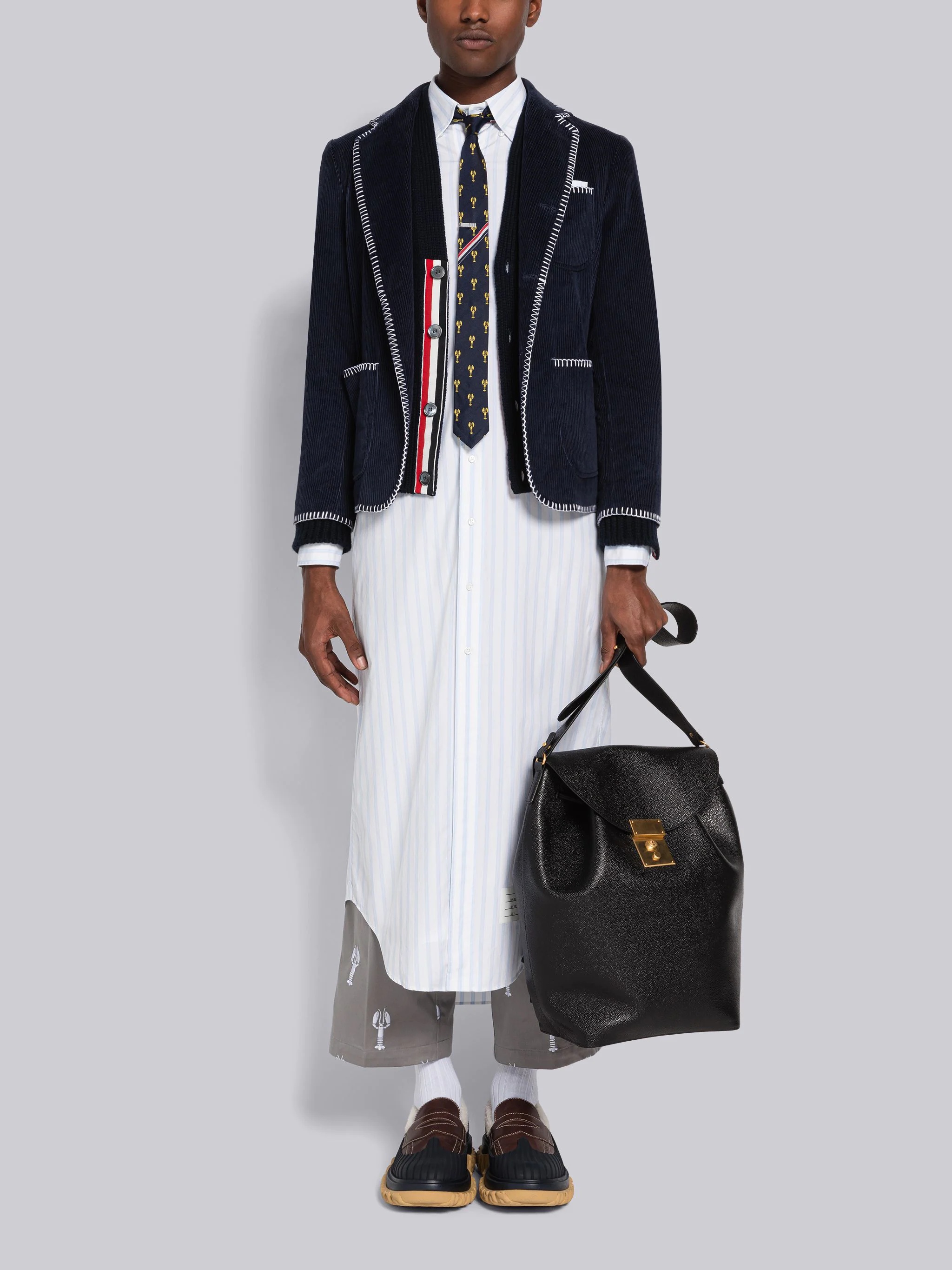 Lobster Half Drop Unconstructed Straight Leg Trouser - 4