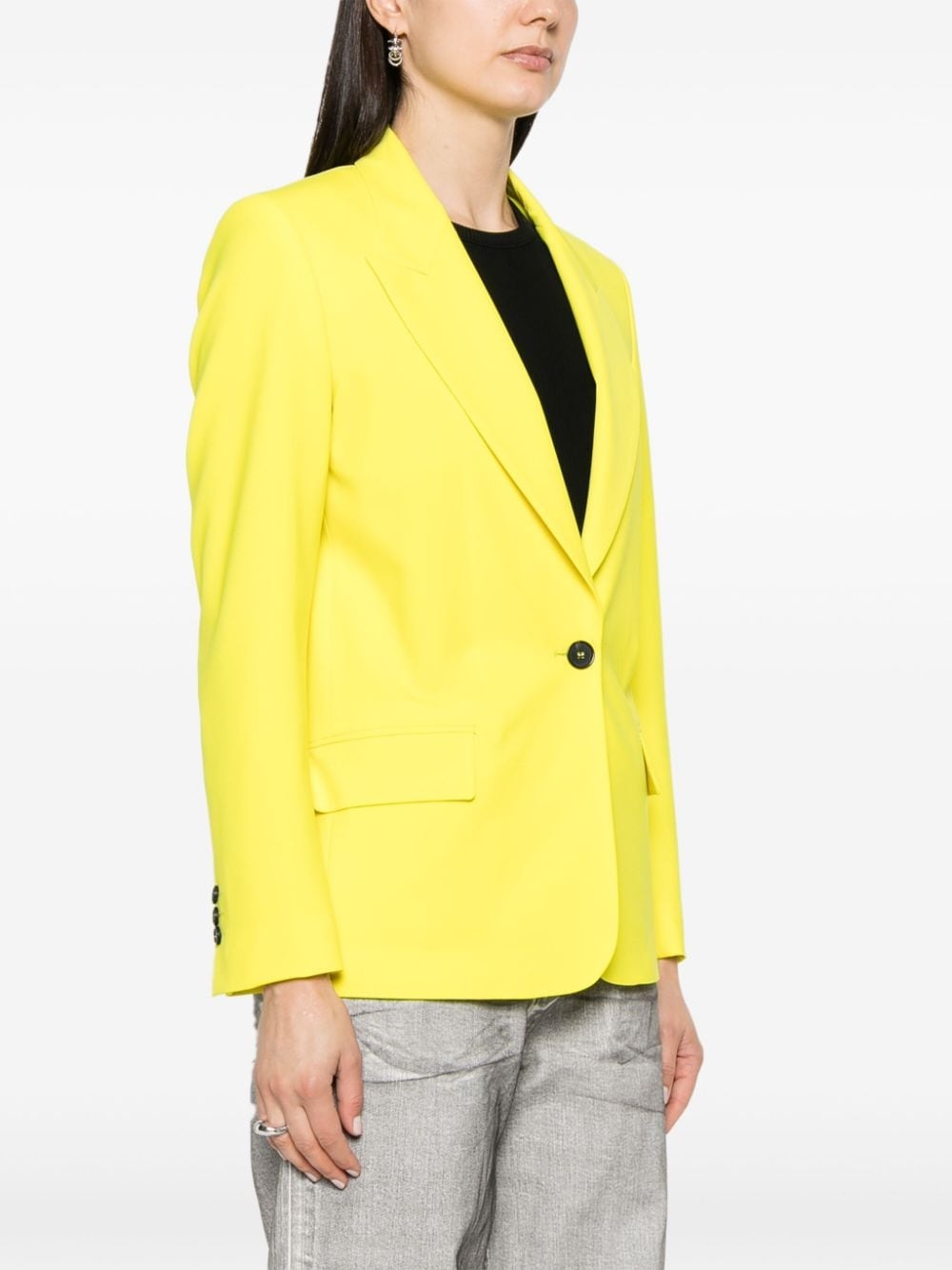 single-breasted peak-lapels blazer - 3