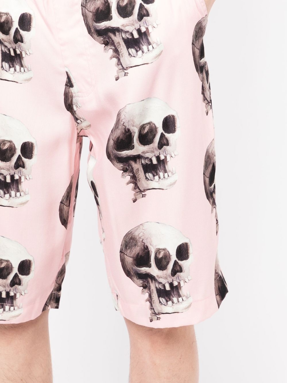 SKULL GRAPHIC-PRINT BERMUDA SHORTS - 2