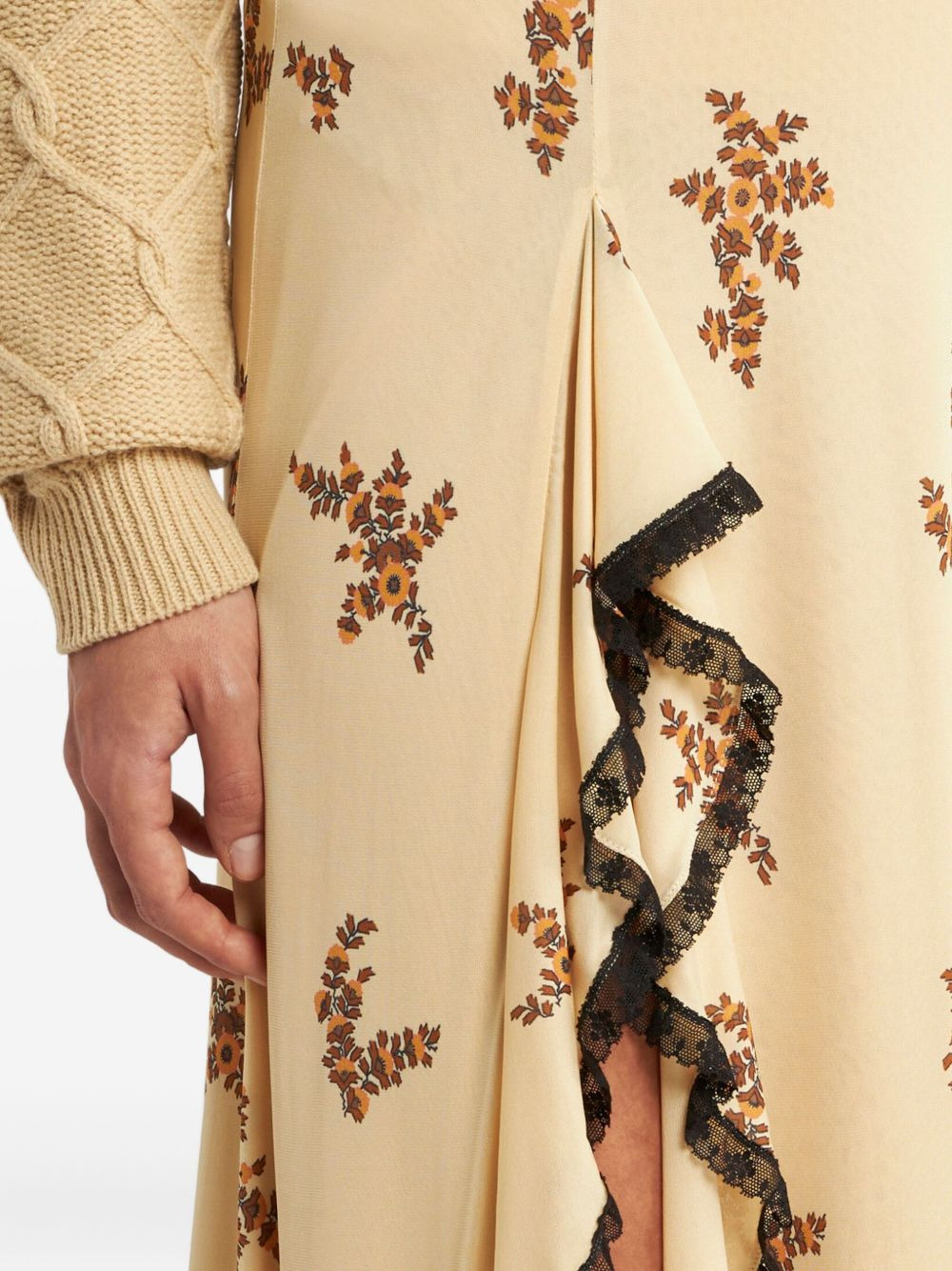 floral-print maxi skirt - 4