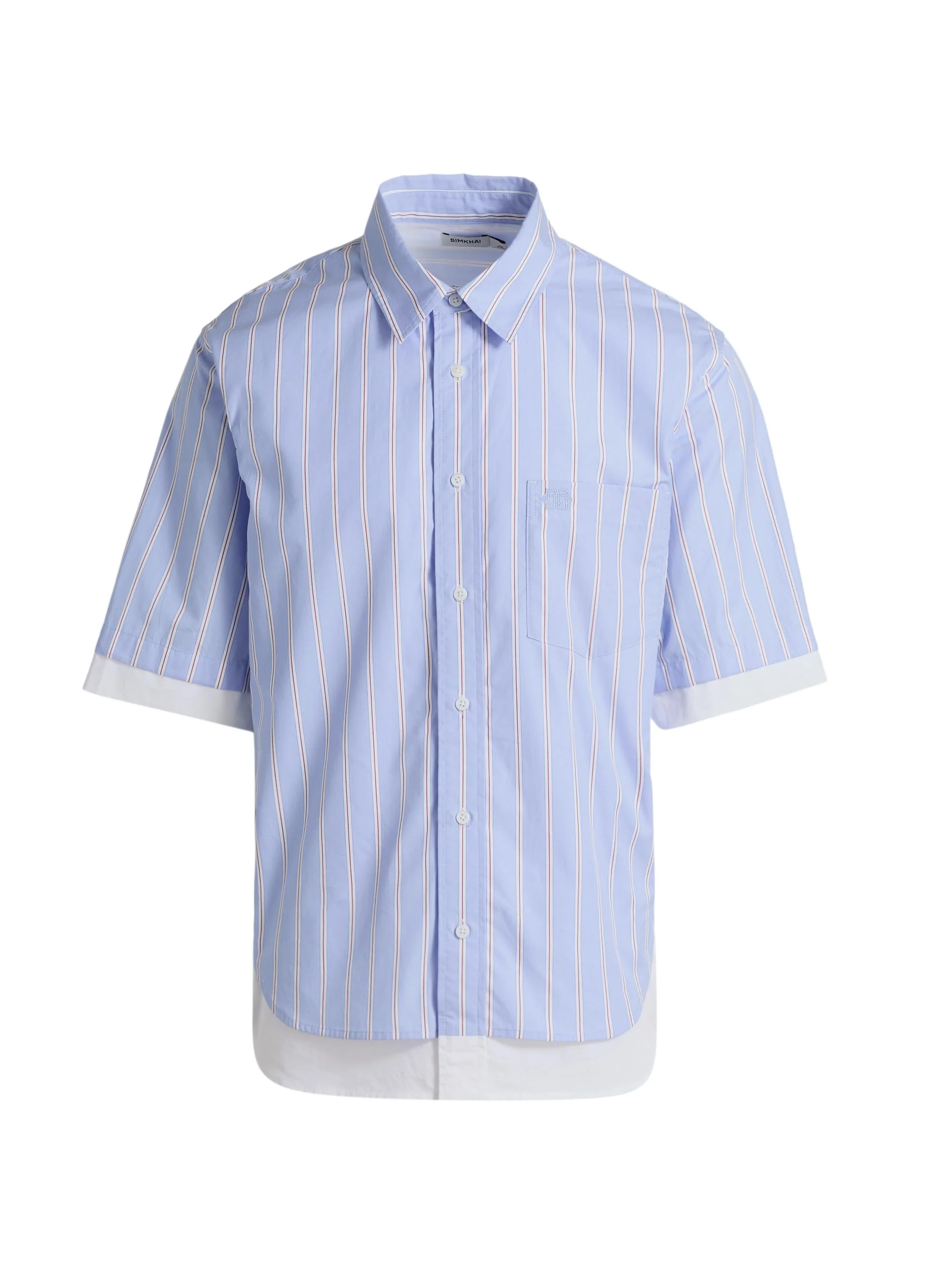 Men's Steven Double-Layer Shirt - Bluebell Stripe - 1