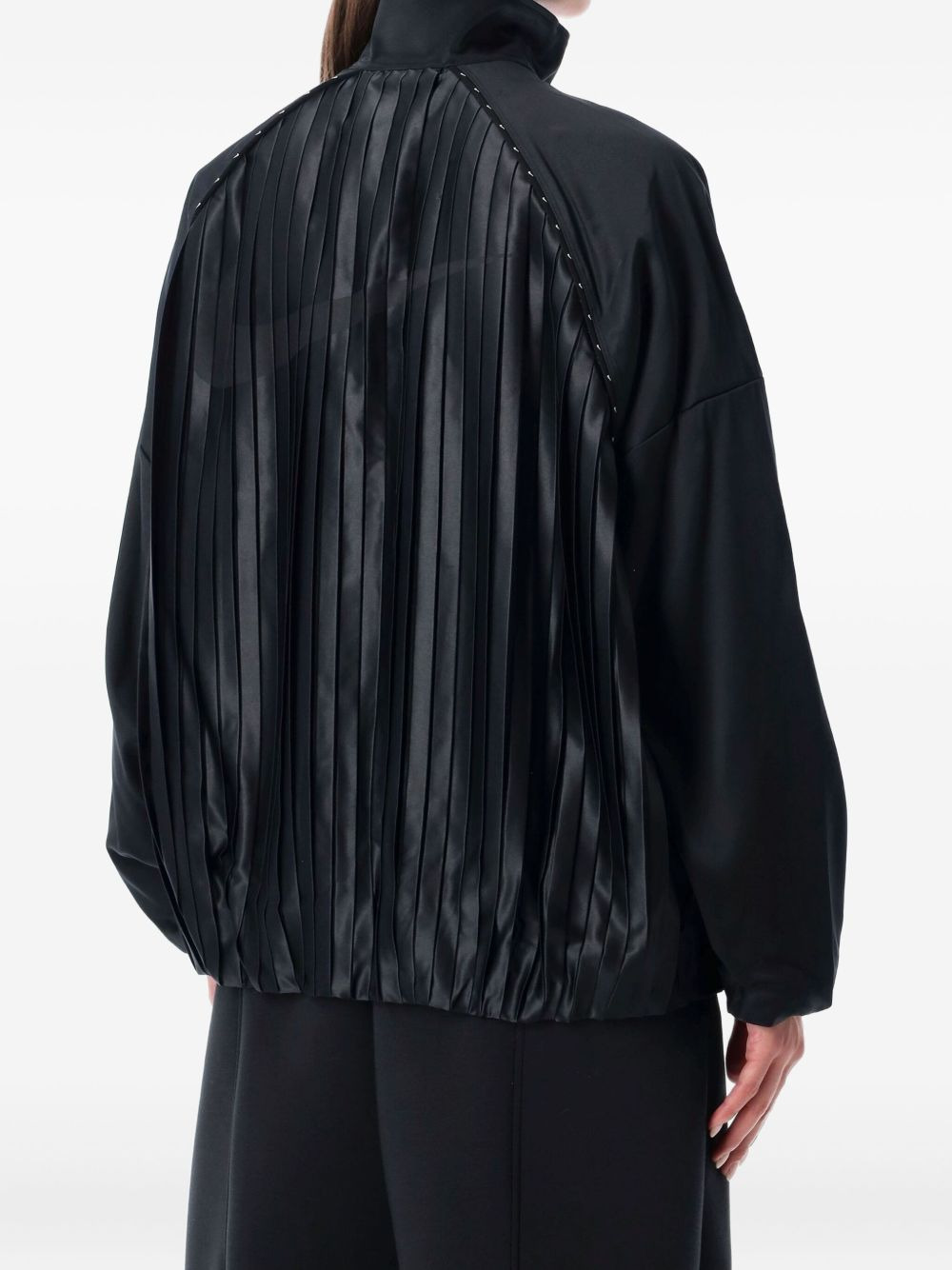 pleated bomber jacket - 2