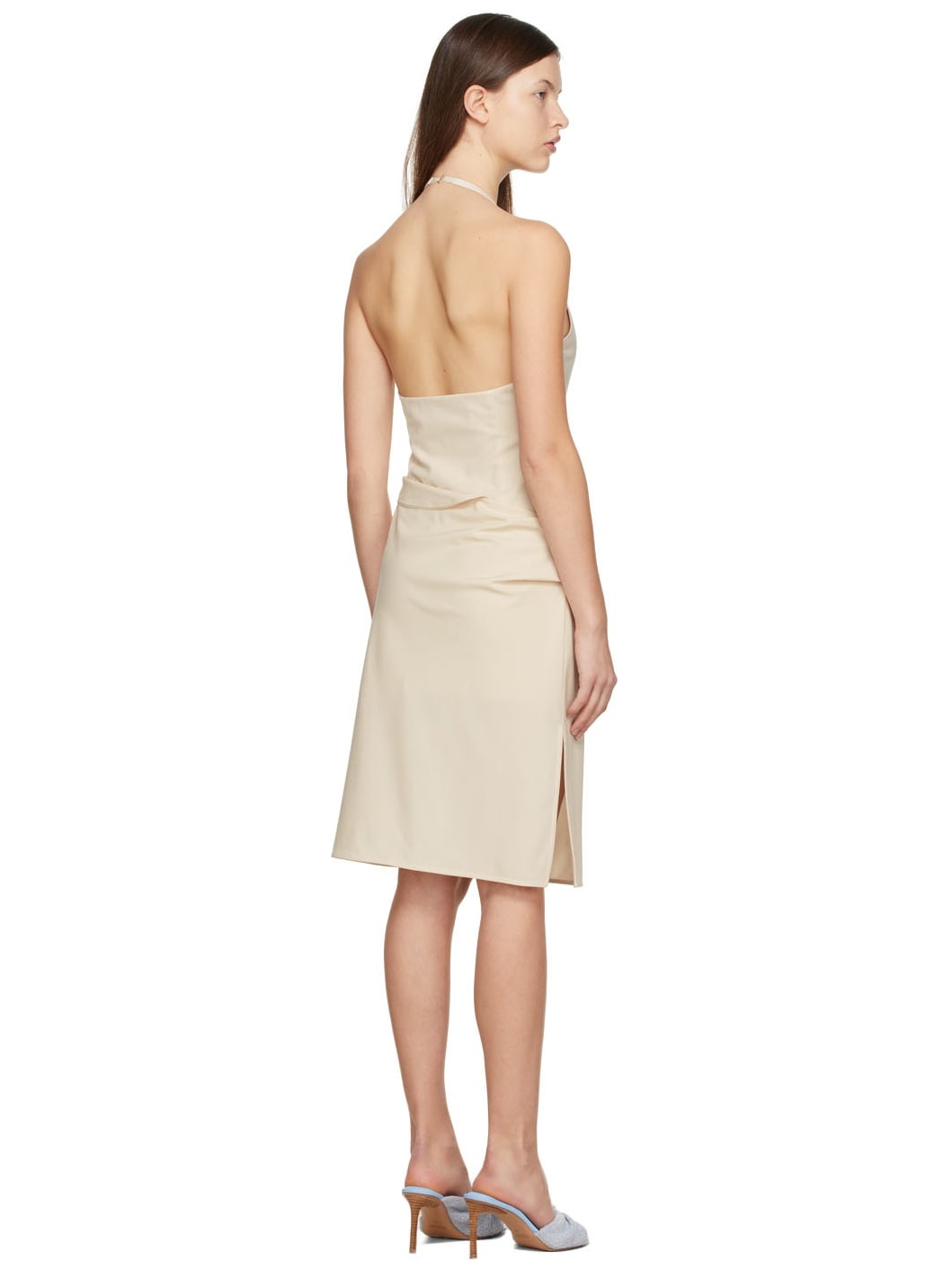 Beige 'La Robe Hielo' Mini Dress - 3