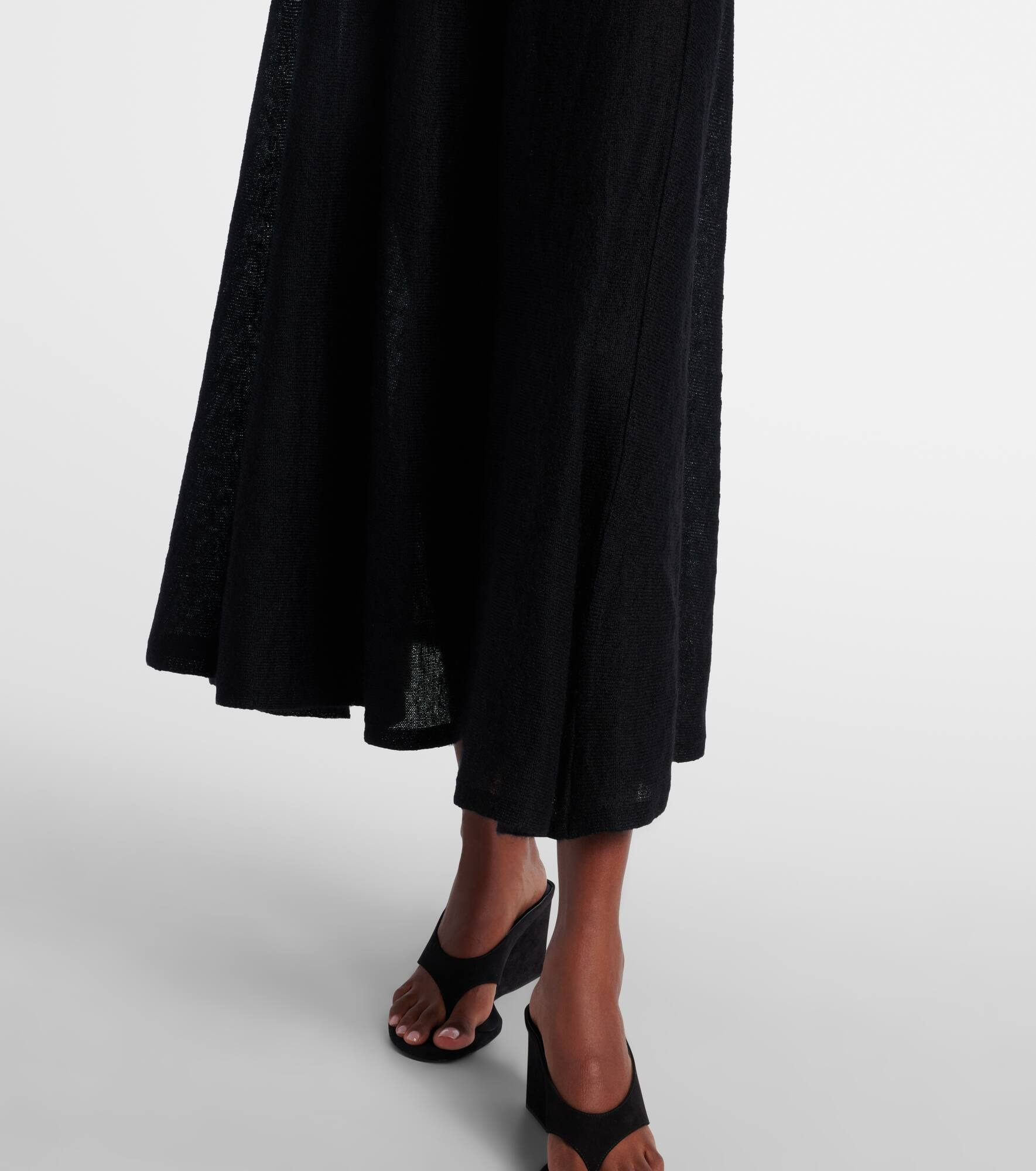 Ruffled mohair-blend maxi dress - 6