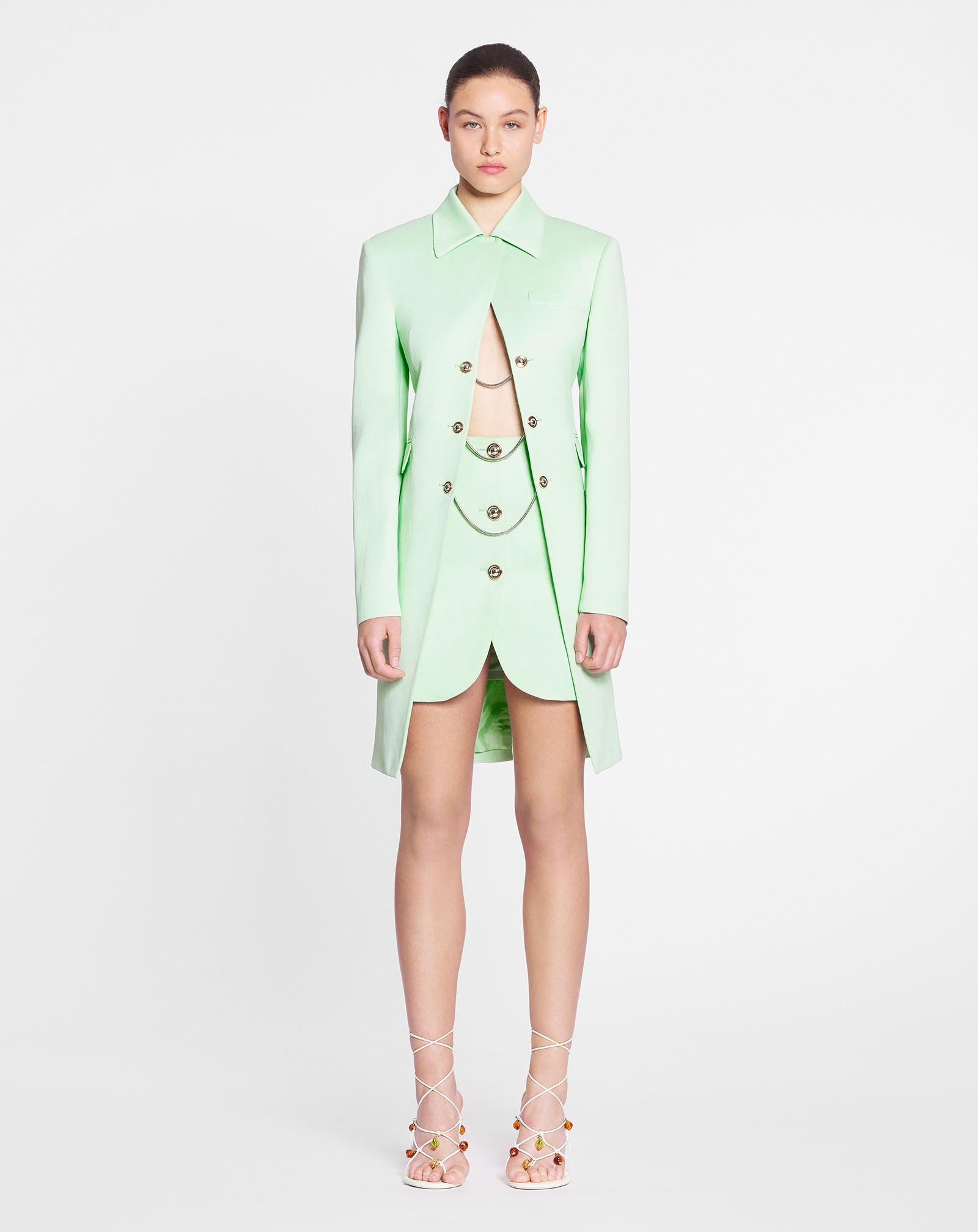 LONG-SLEEVED FITTED JACKET - 2