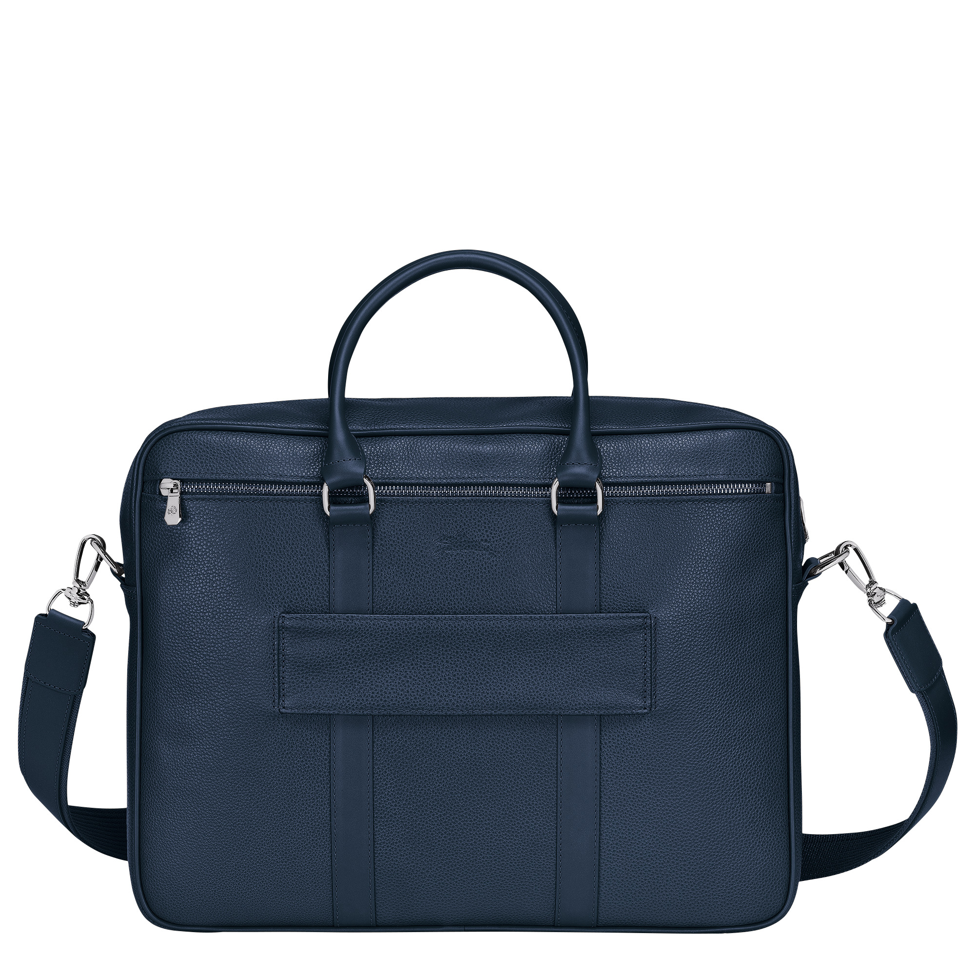 Le Foulonné M Briefcase Navy - Leather - 4