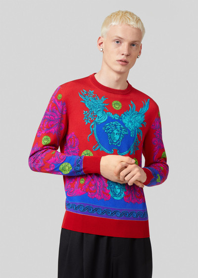 VERSACE Medusa Trionfo Print Silk Jumper outlook