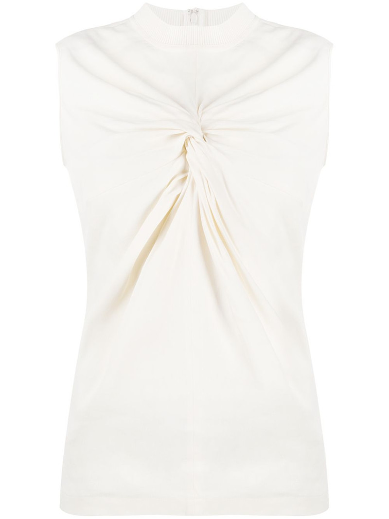 knot-detail sleeveless T-shirt 1