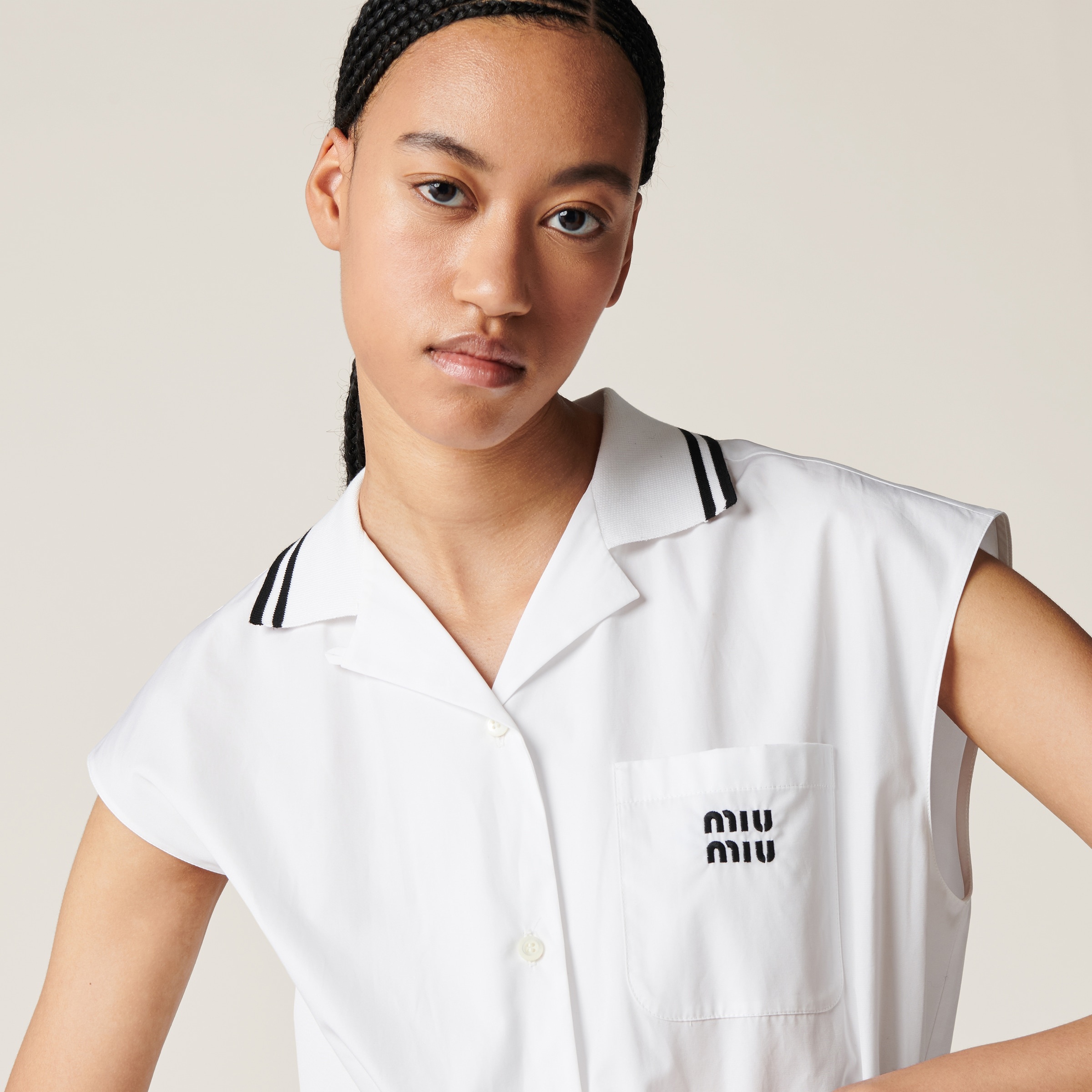 Poplin midi-dress - 4