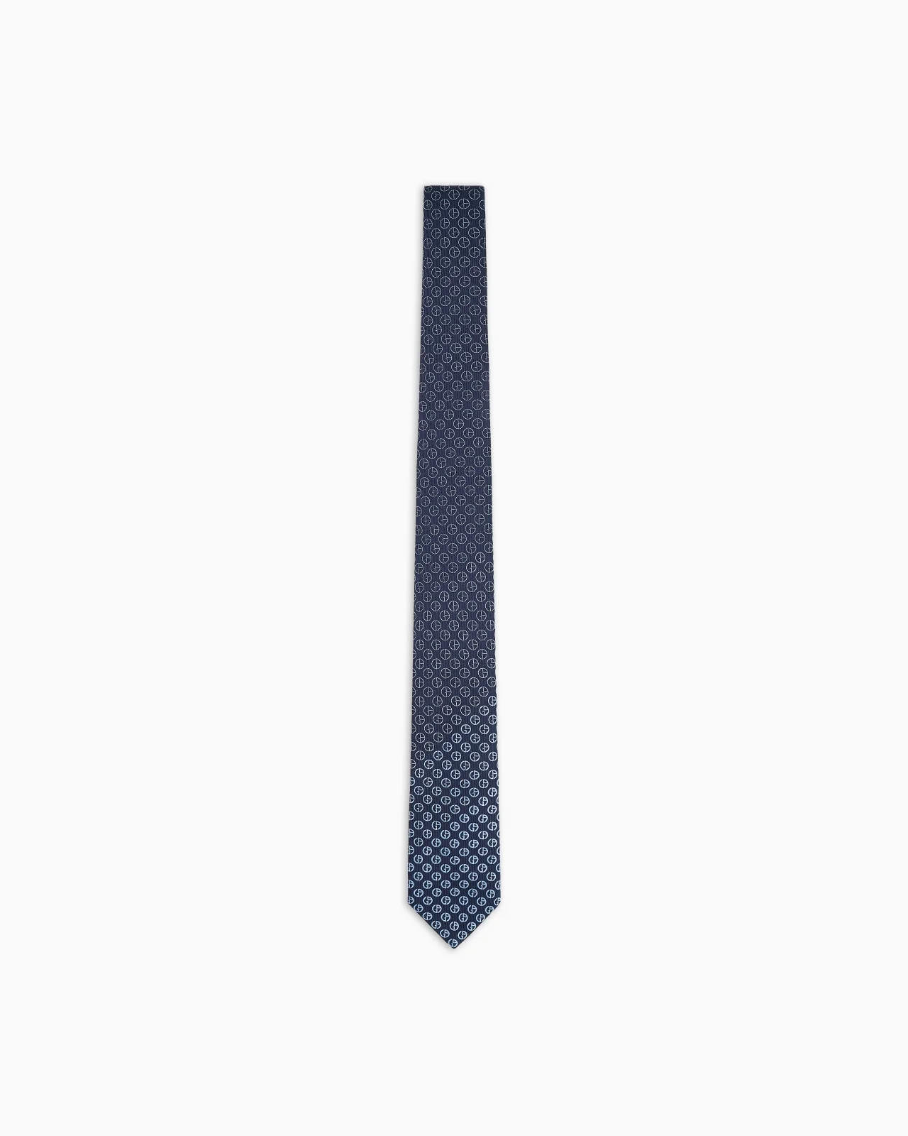 SILK TIE IN FADED MONOGRAM JACQUARD SILK - 1