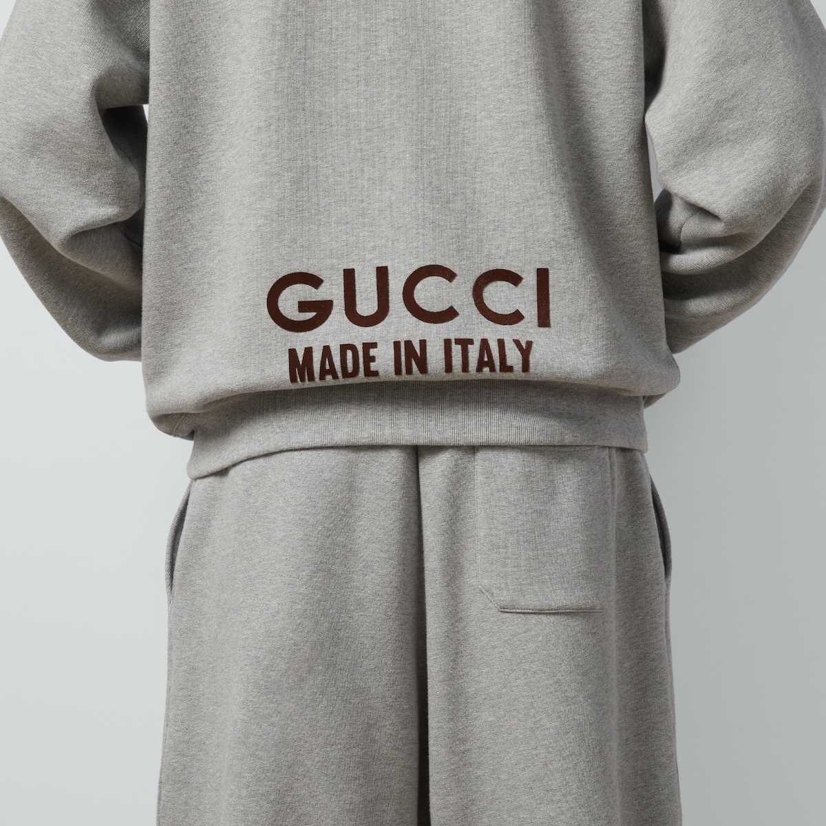 Cotton hooded sweatshirt with print - 3