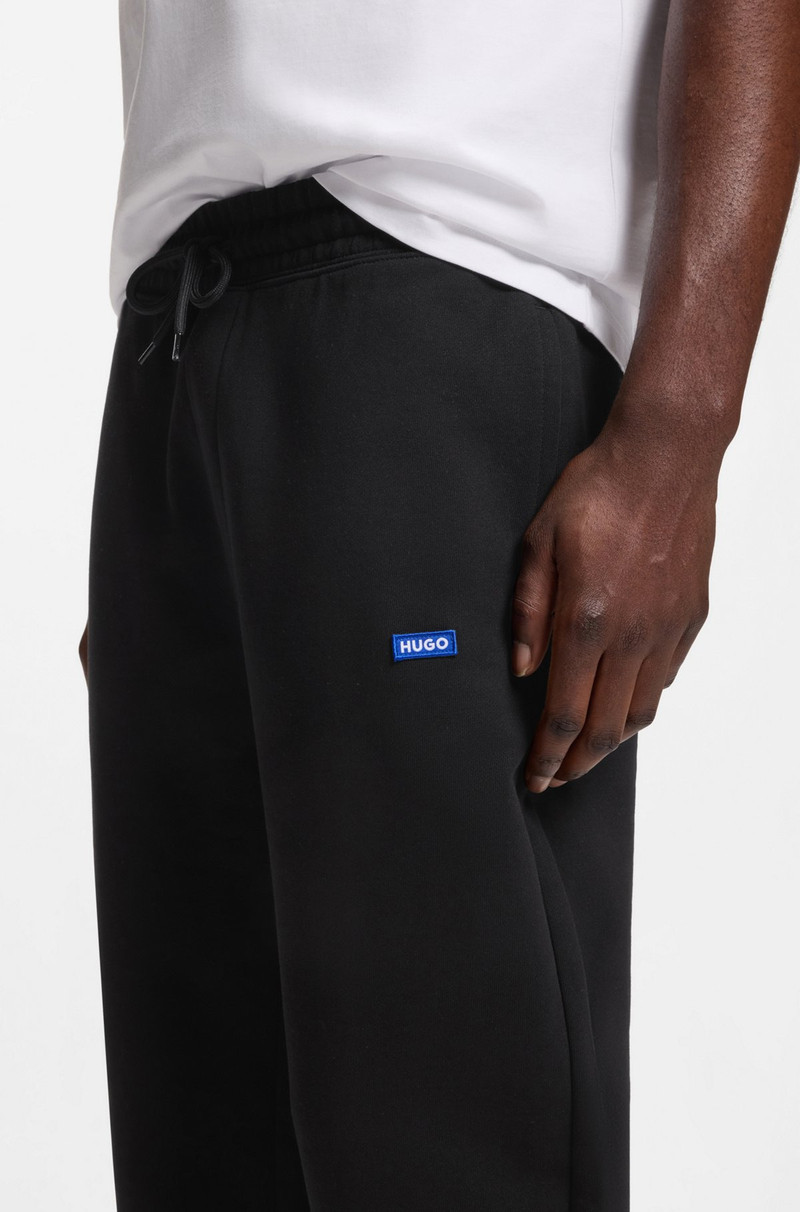 COTTON-TERRY SWEATPANTS WITH LOGO PATCH 3
