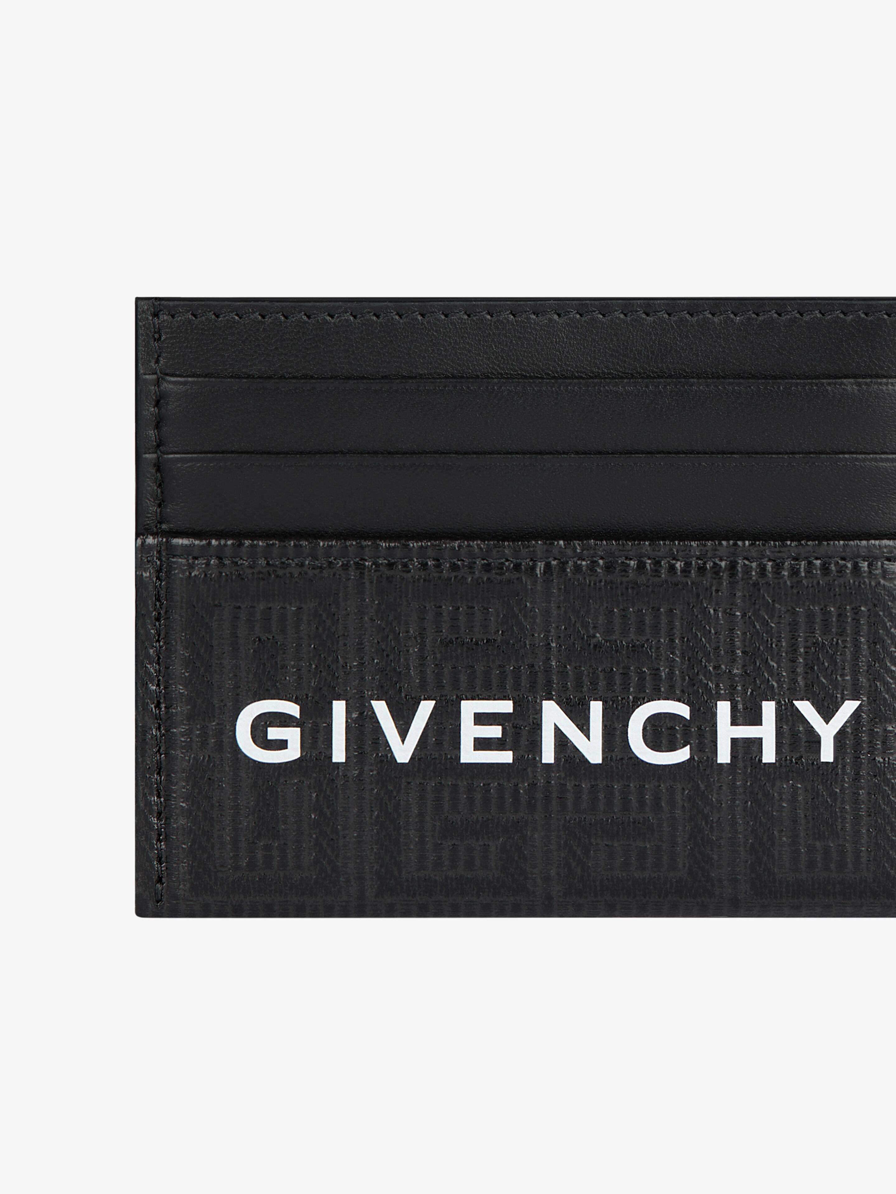 CARD HOLDER IN 4G COATED CANVAS AND LEATHER - 2
