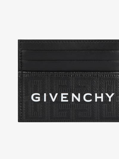Givenchy CARD HOLDER IN 4G COATED CANVAS AND LEATHER outlook