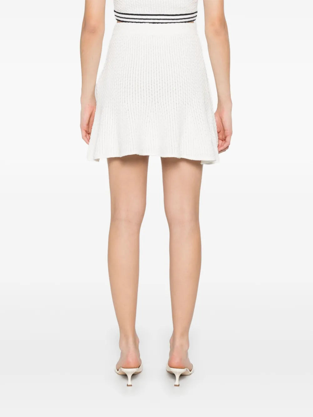 Self-Portrait Women Knitted Mini Skirt - 4