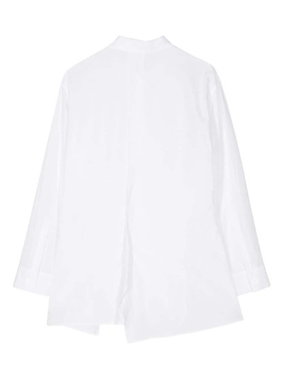 Yohji Yamamoto draped long-sleeve shirt outlook