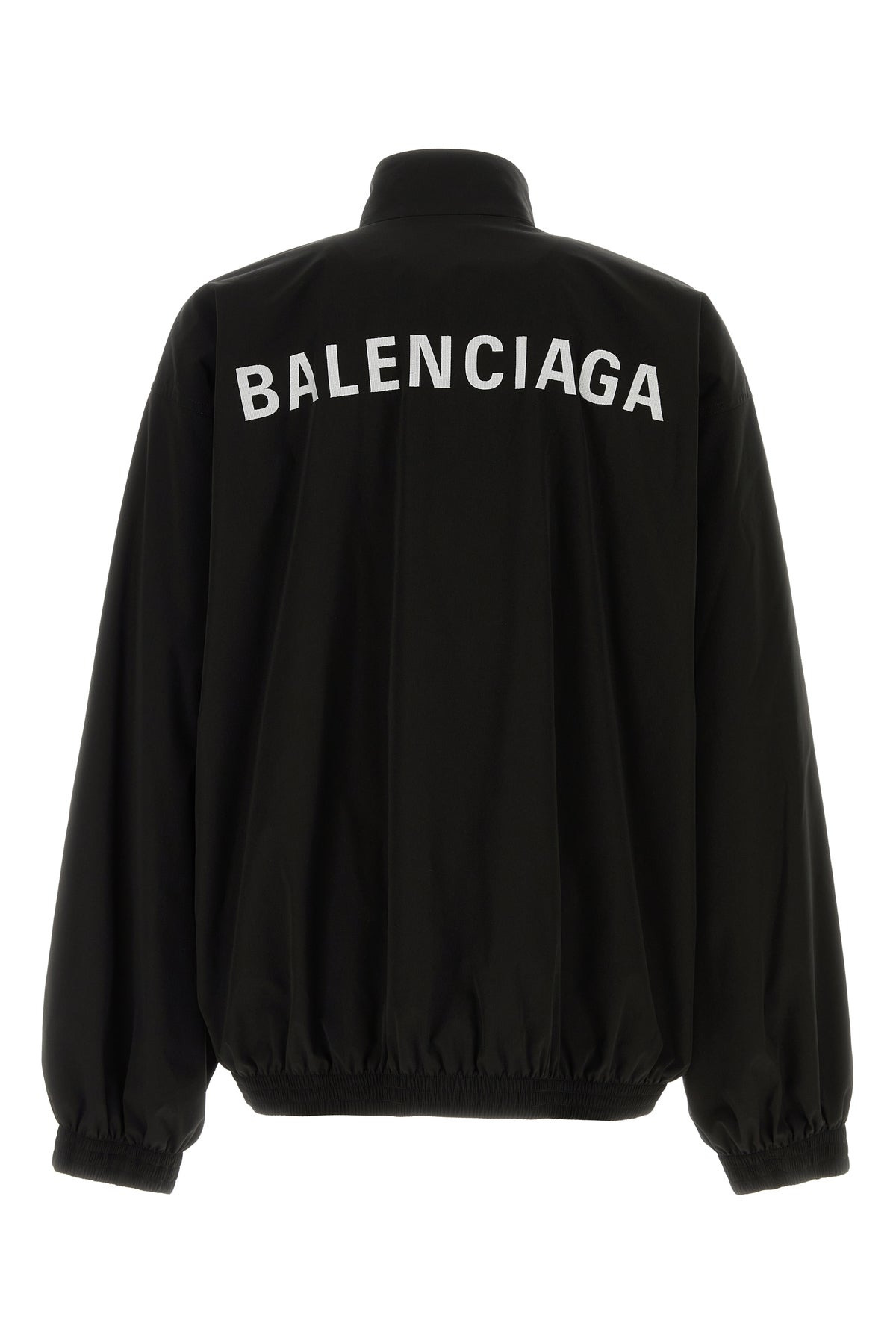 Black tech fabric oversize windbreaker - 2