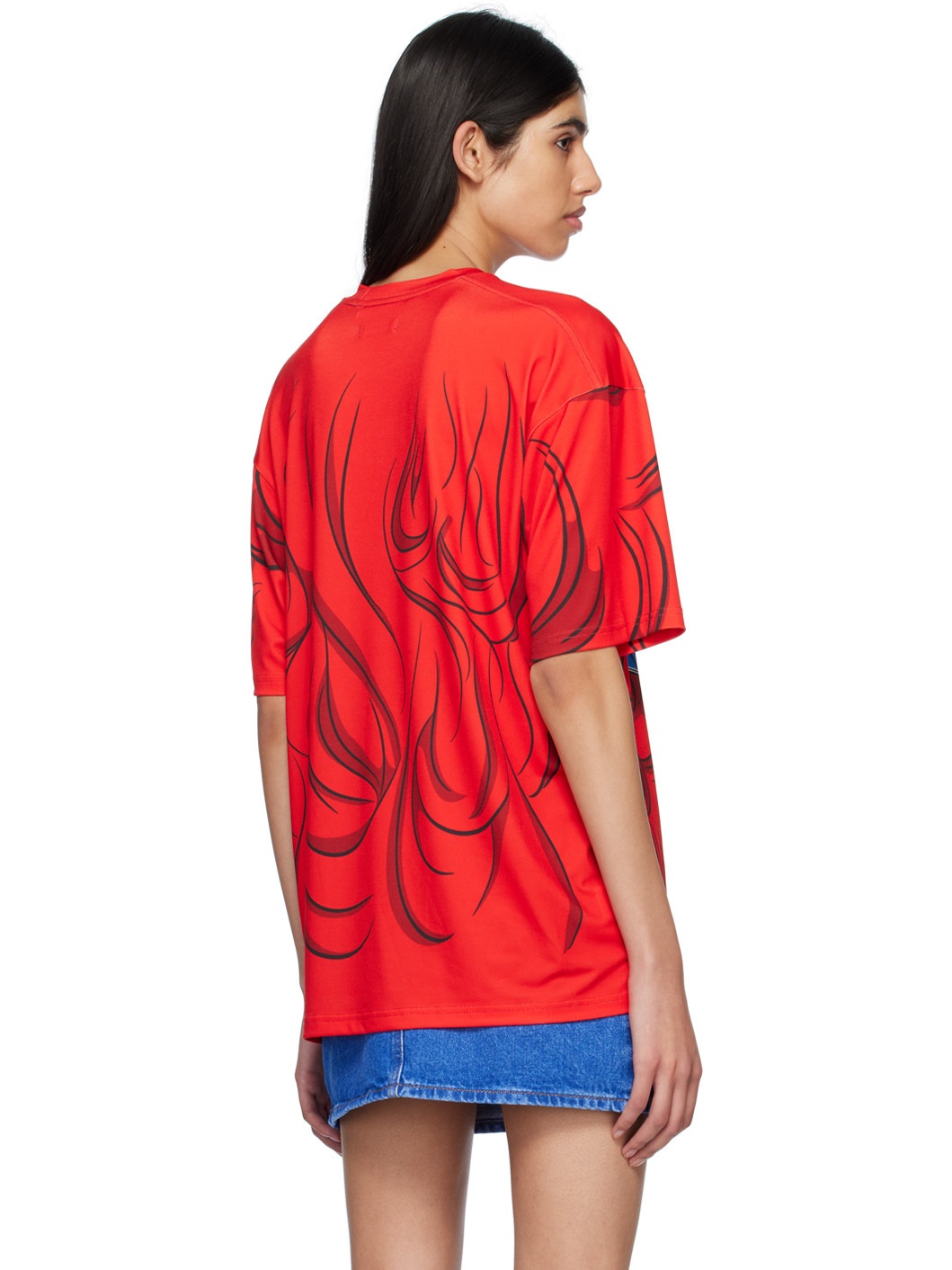 SSENSE Exclusive Red Goggle Girl T-Shirt - 3