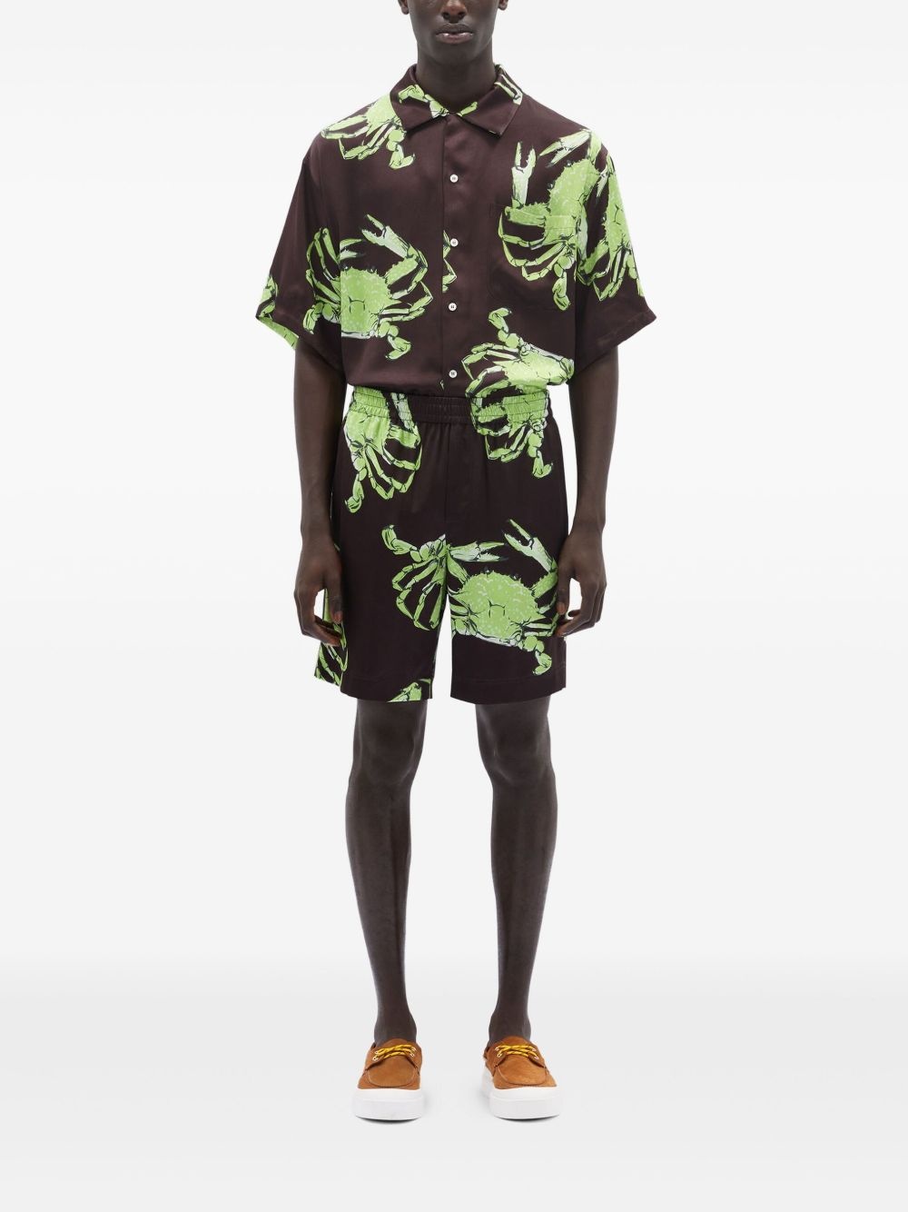 graphic-print shorts - 2