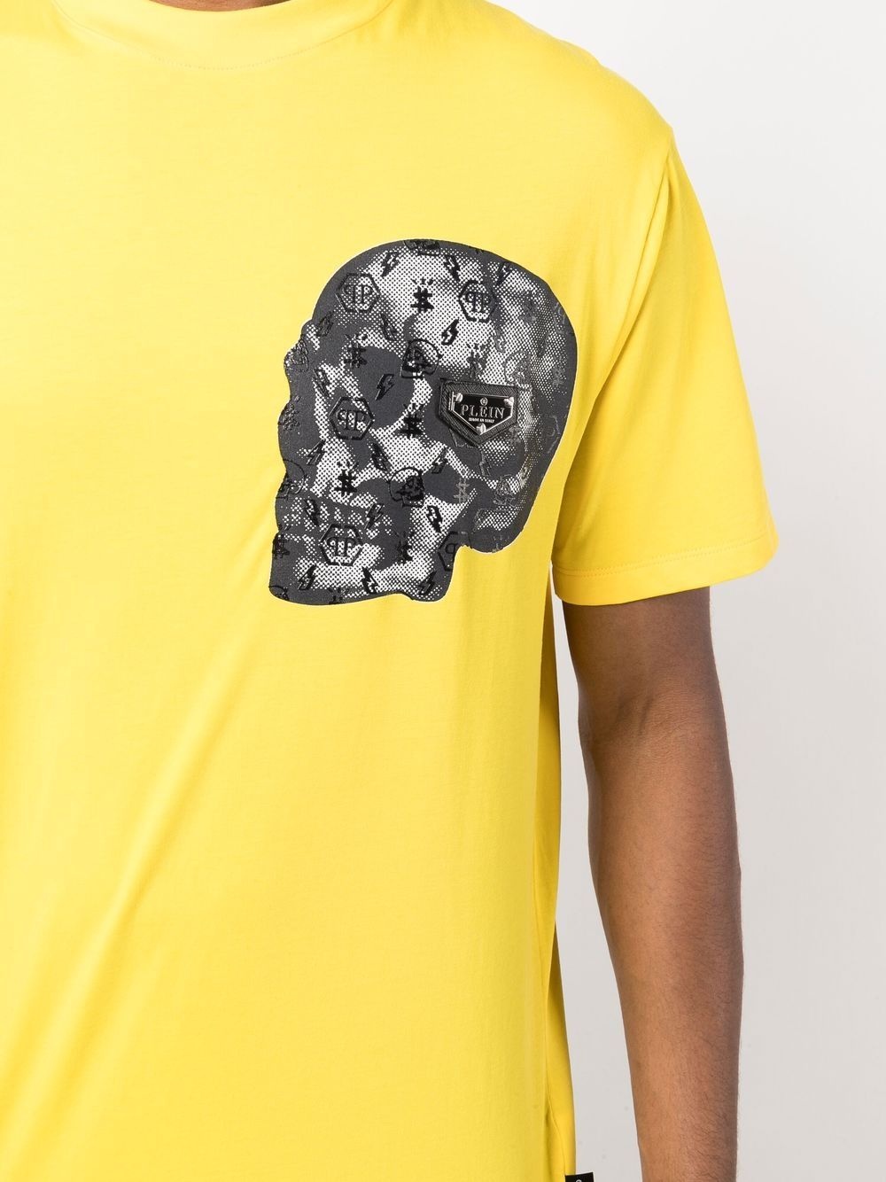 skull-print cotton-blend T-shirt - 6