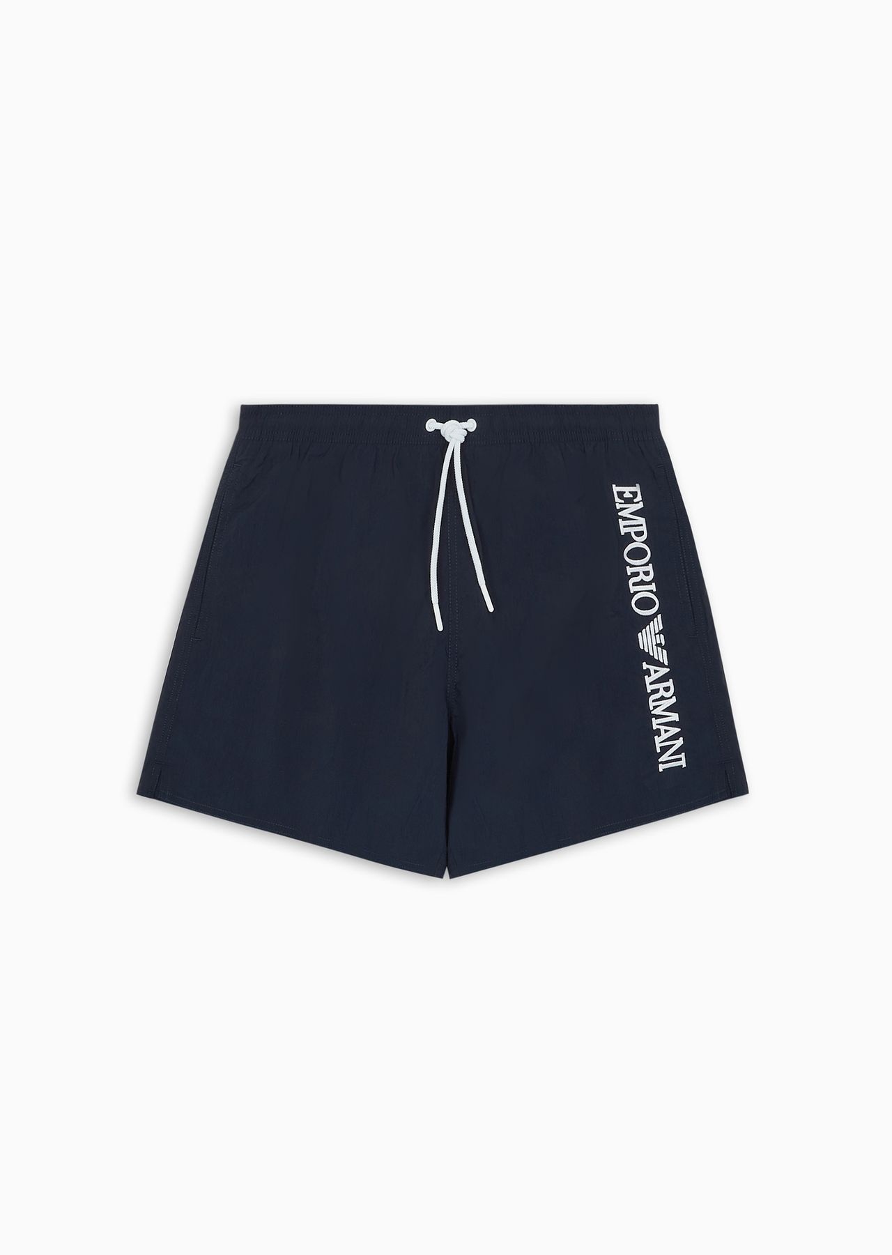 Crinkle swim shorts with logo embroidery on the side - 1