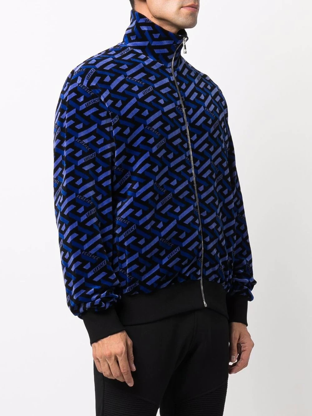 graphic-print zip-fastening jacket - 3