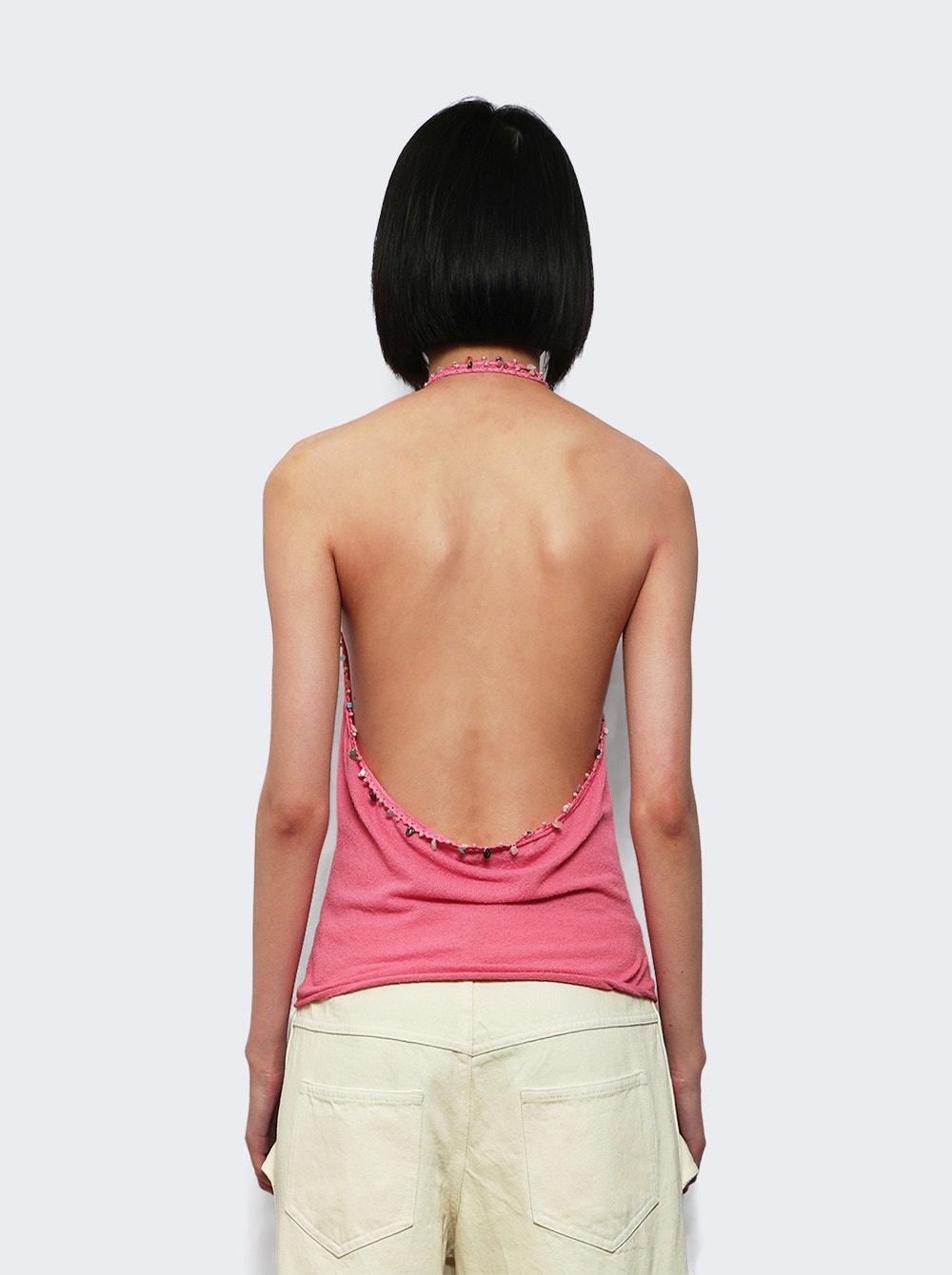 Beach Quartz Halter Tank Cerise Pink - 4