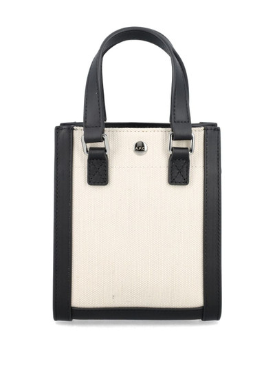 A.P.C. mini Camille 2.0 canvas tote bag outlook