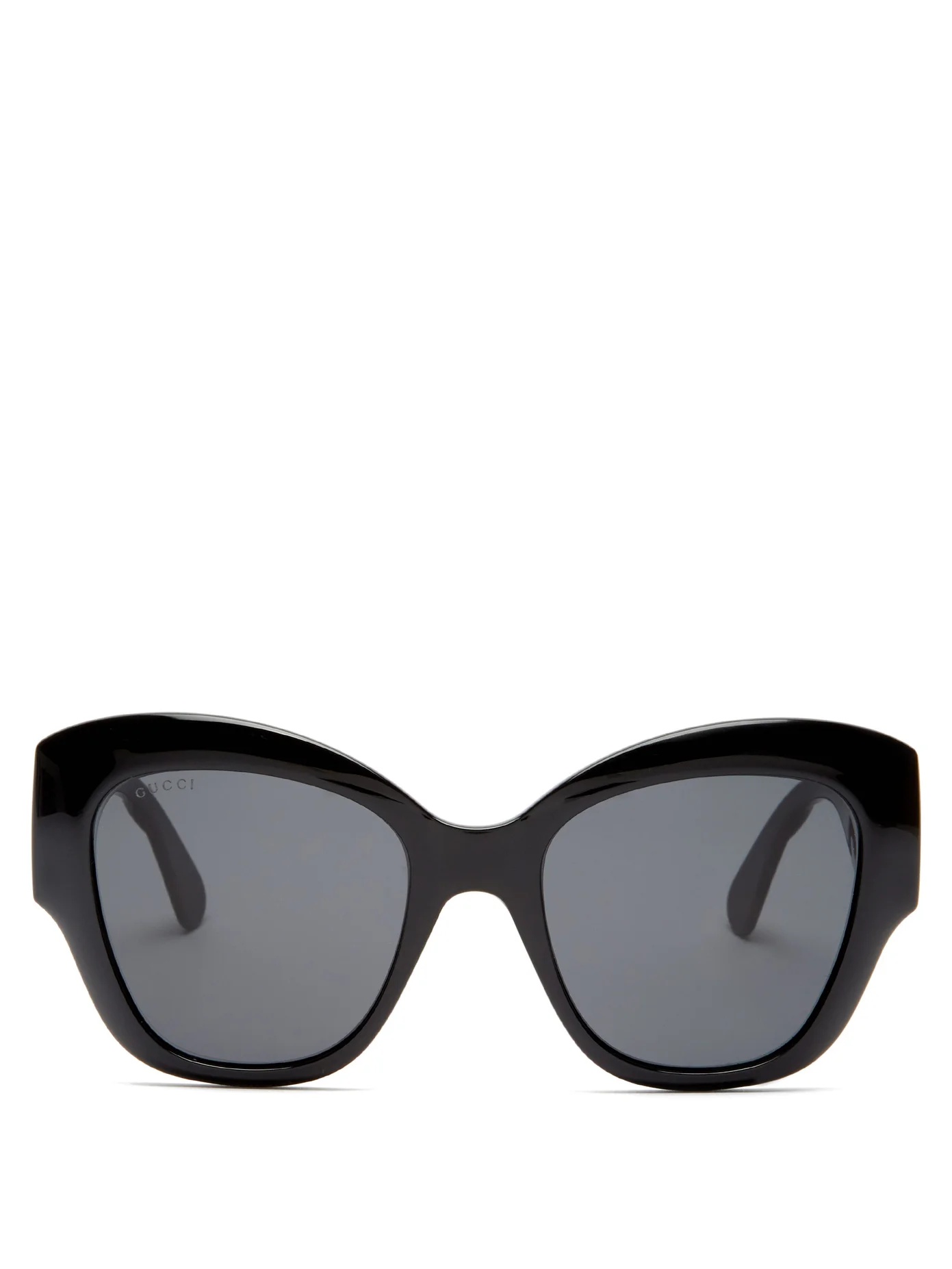 GG-logo quilted cat-eye acetate sunglasses - 1