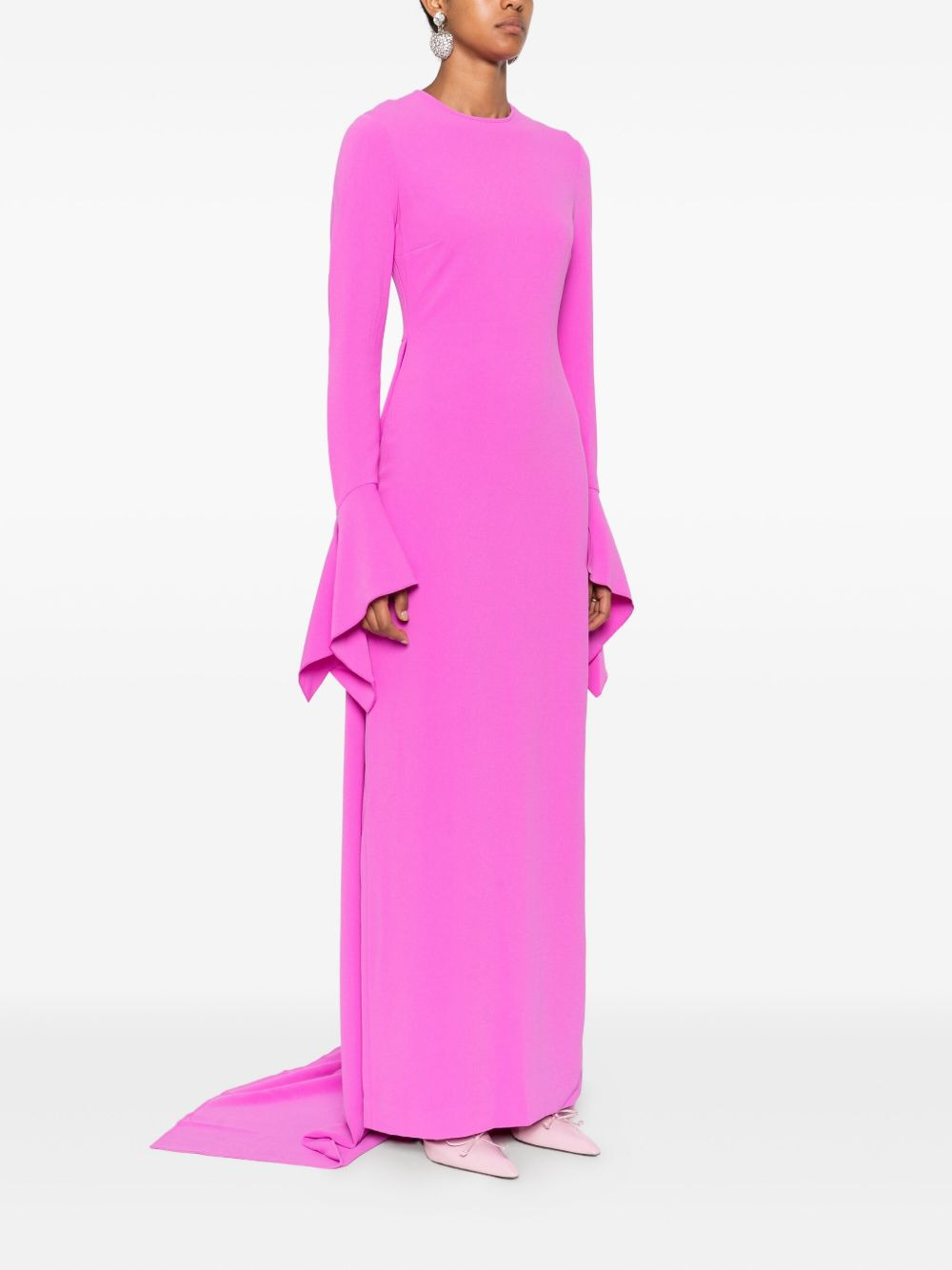 Blake bell-sleeve maxi dress - 3