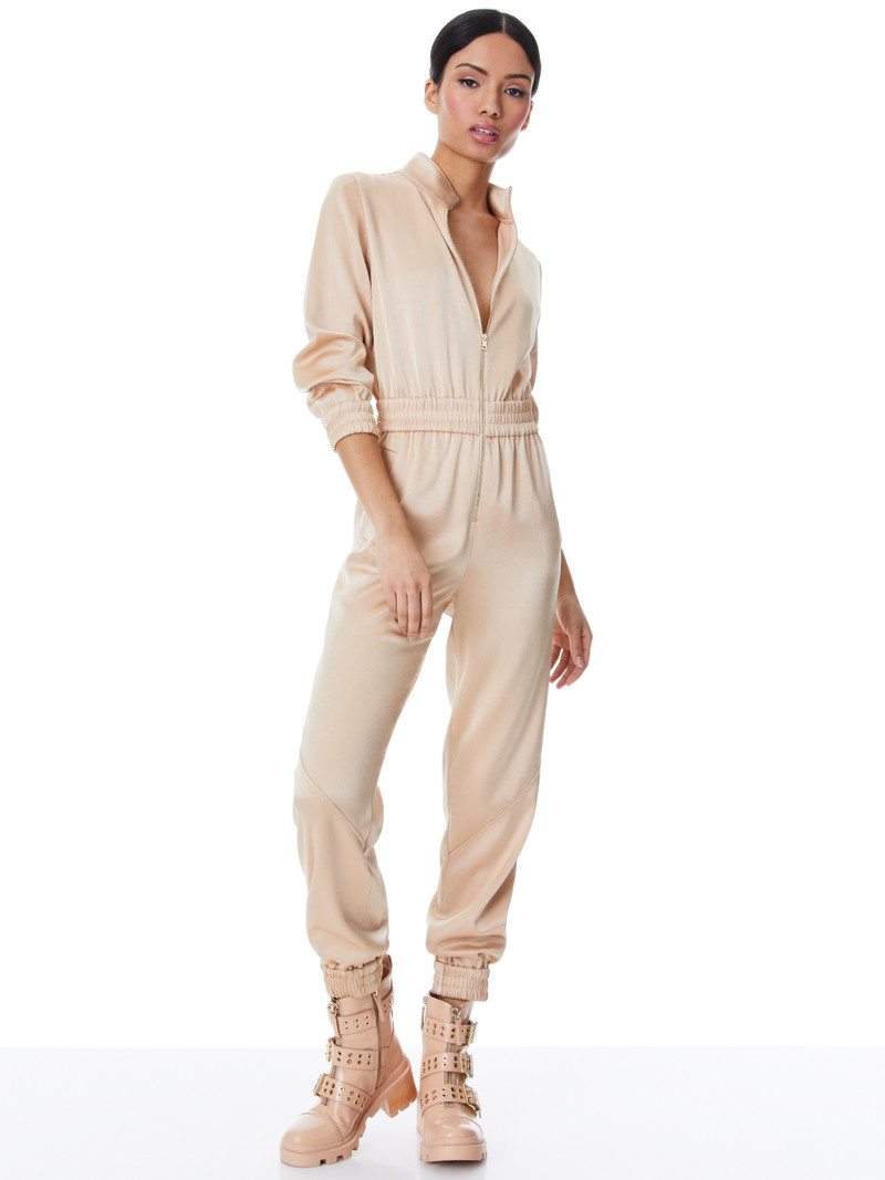 Alice + Olivia LEVI FRONT ZIP JUMPSUIT outlook