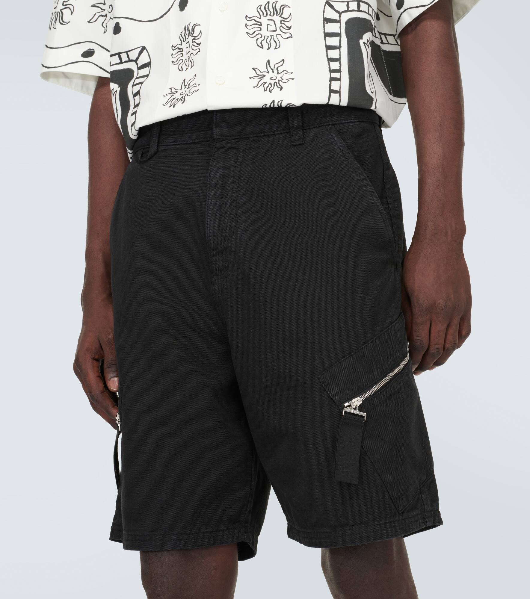 Le Short Marrone cotton cargo shorts - 5