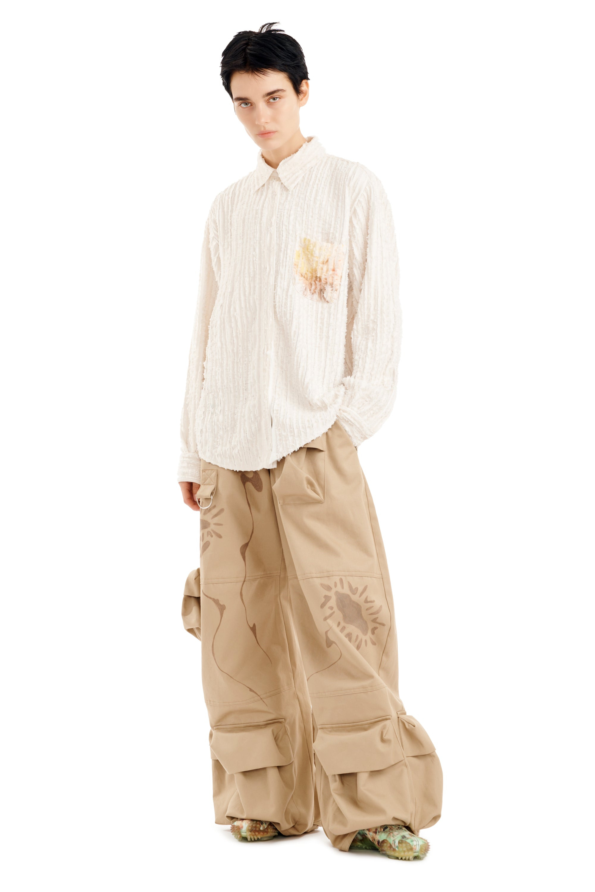 FLOWER DRIP CONVENTION BUTTON UP - 2