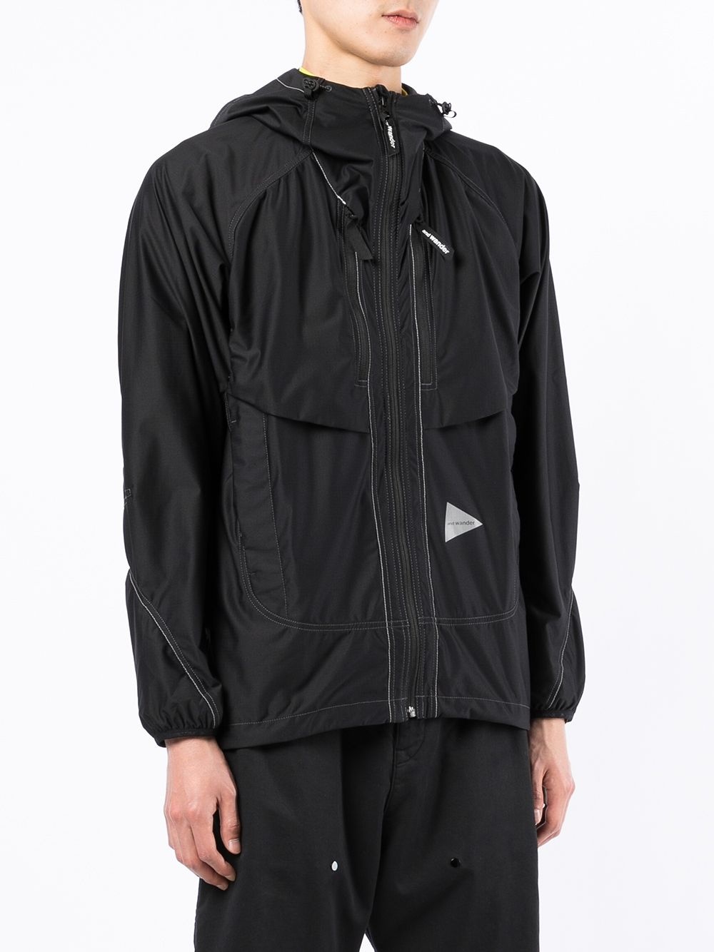 Raschel hooded ripstop jacket - 3