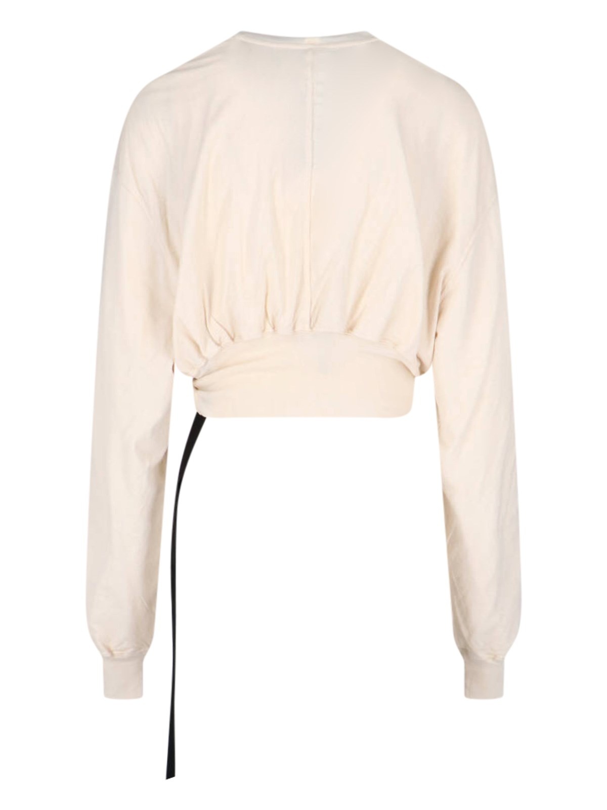 CROPPED T-SHIRT WITH LACE - 2