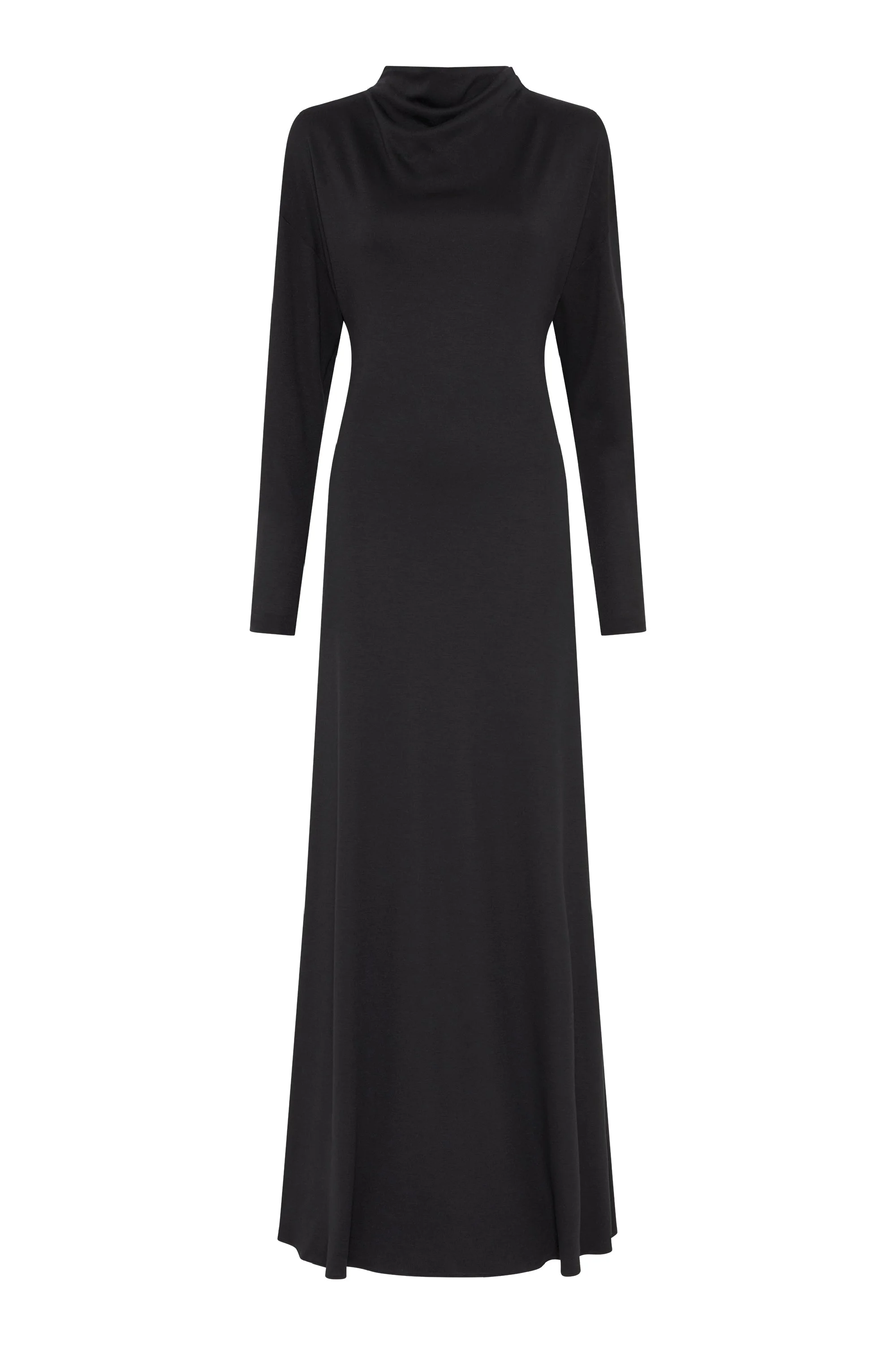 Hemera Dress in Black Cashmere Jersey - 1
