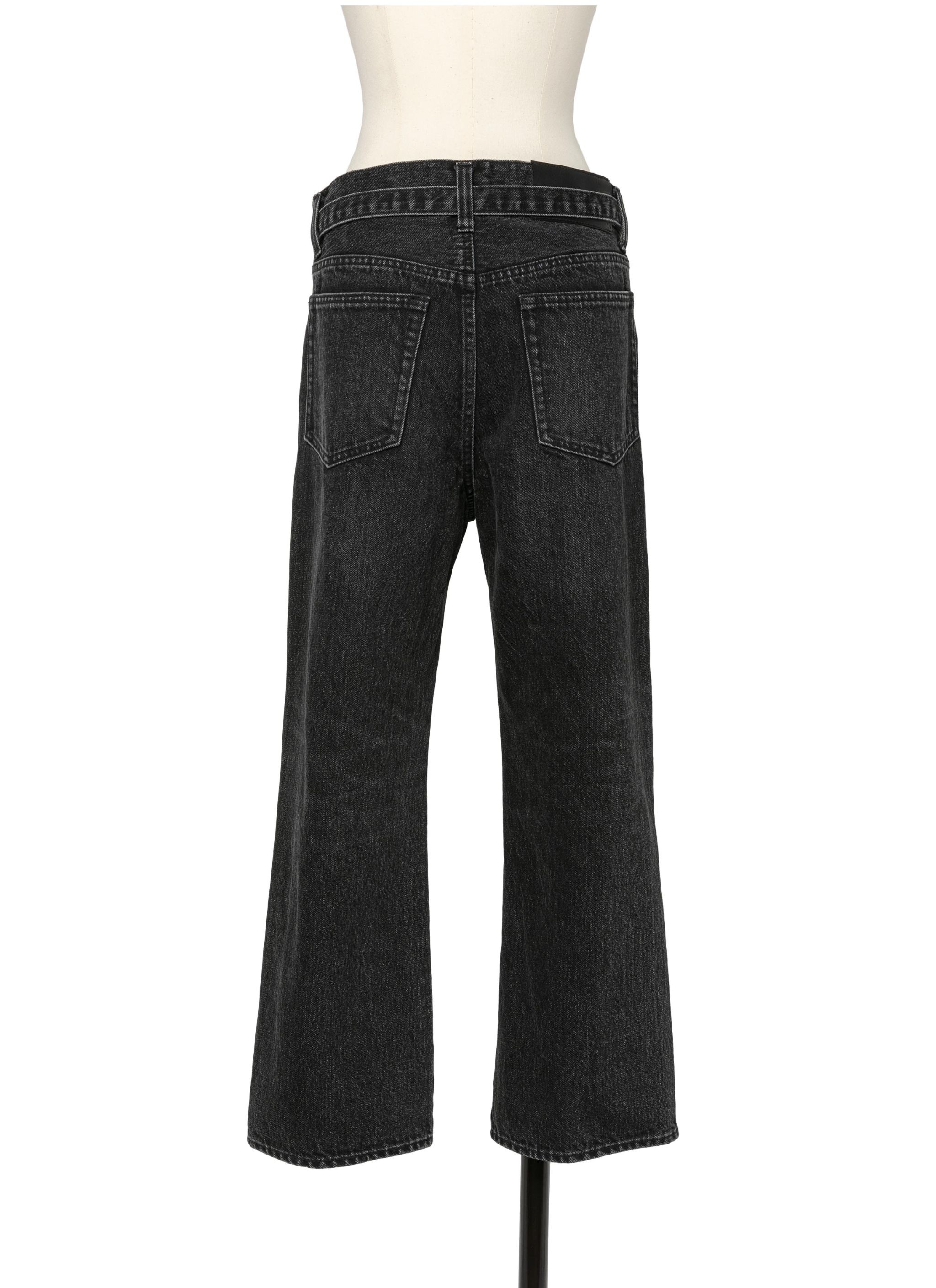Boot Cut Denim Pants - 4