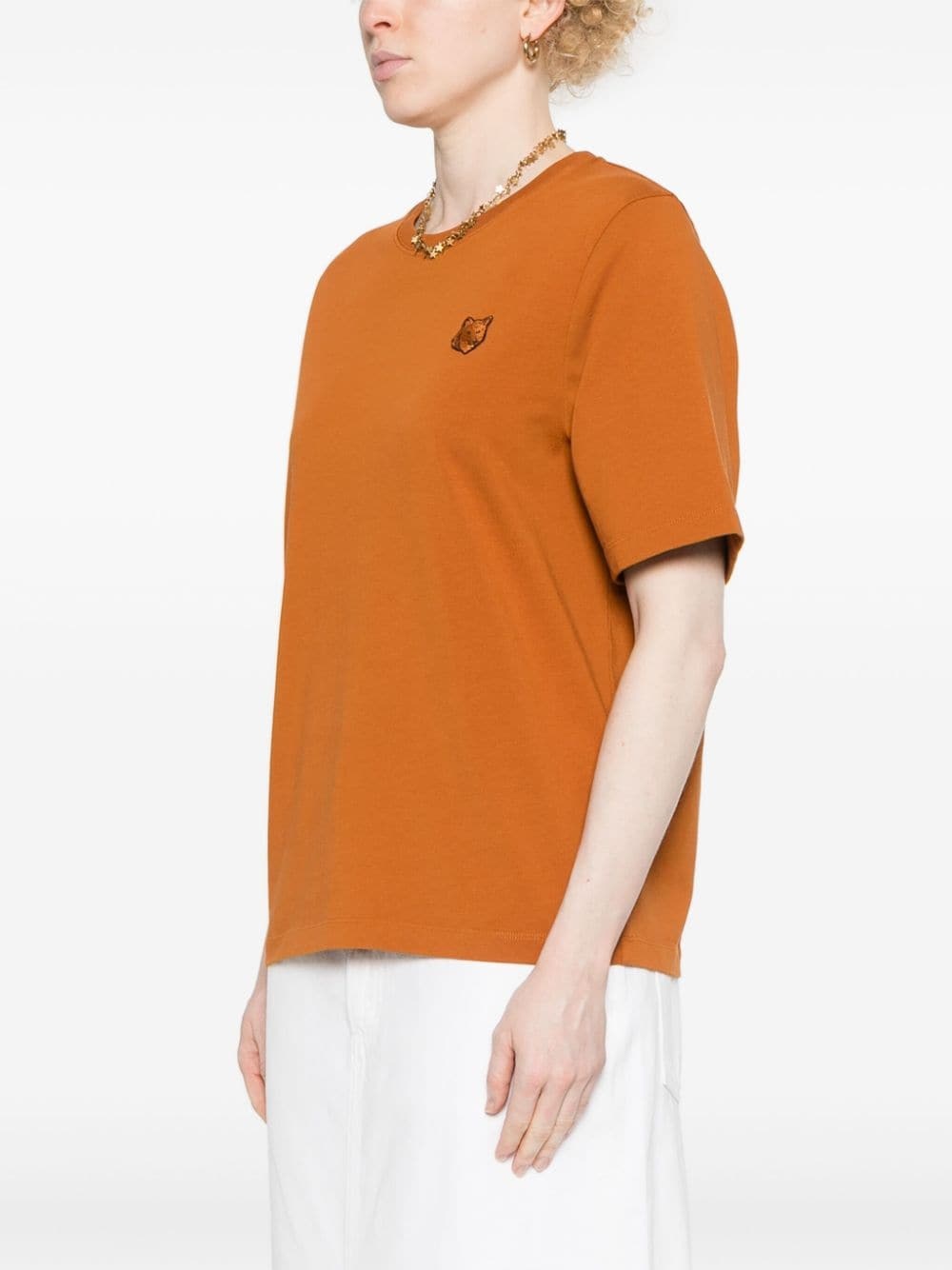 Fox-patch cotton T-shirt - 3