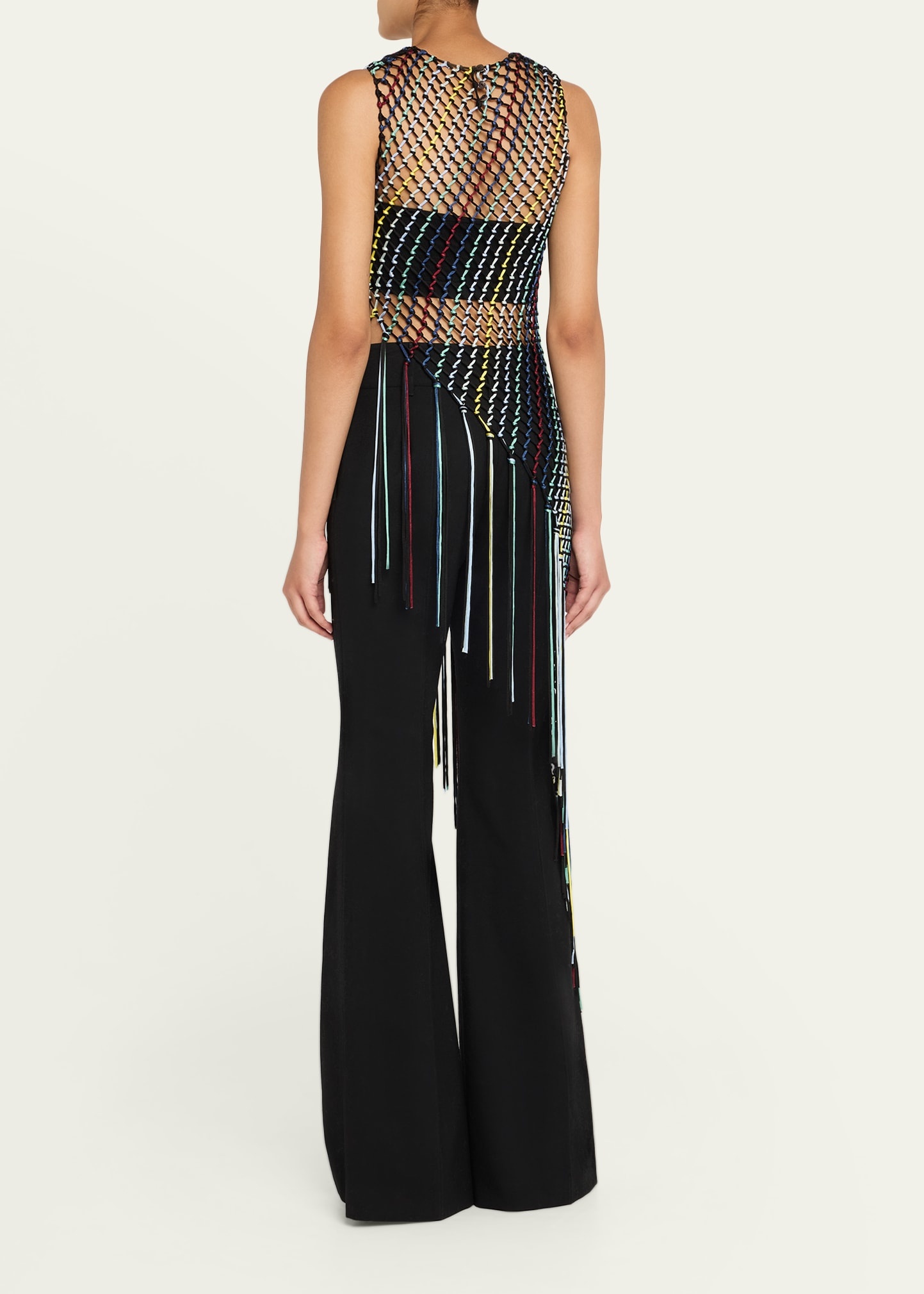 Niamh Fishnet Asymmetric Fringe Tunic - 3
