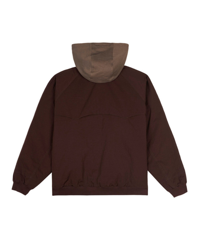 BRAIN DEAD Hooded Flight Jacket - Chocolate outlook