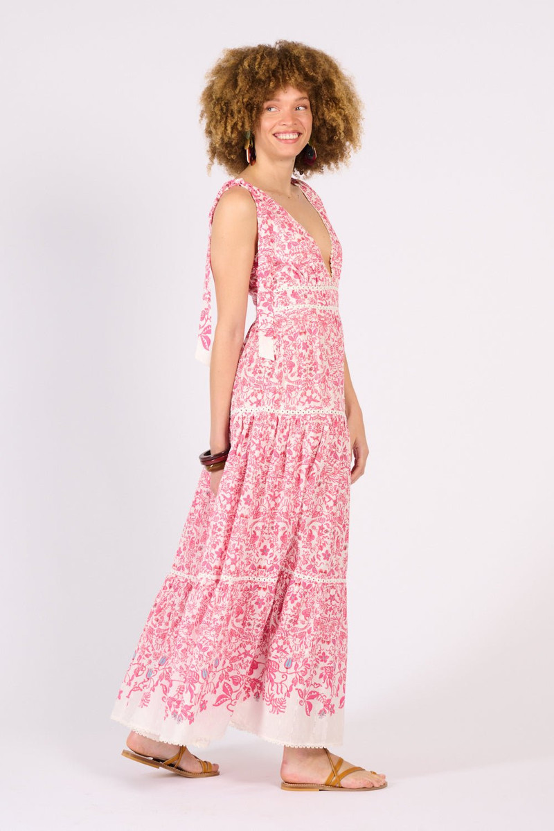 Long Dress Perla - Pink Tiare 5