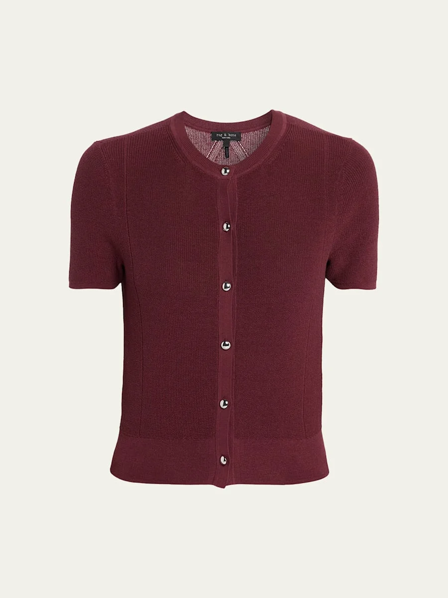 Dina Short-Sleeve Cardigan - 1