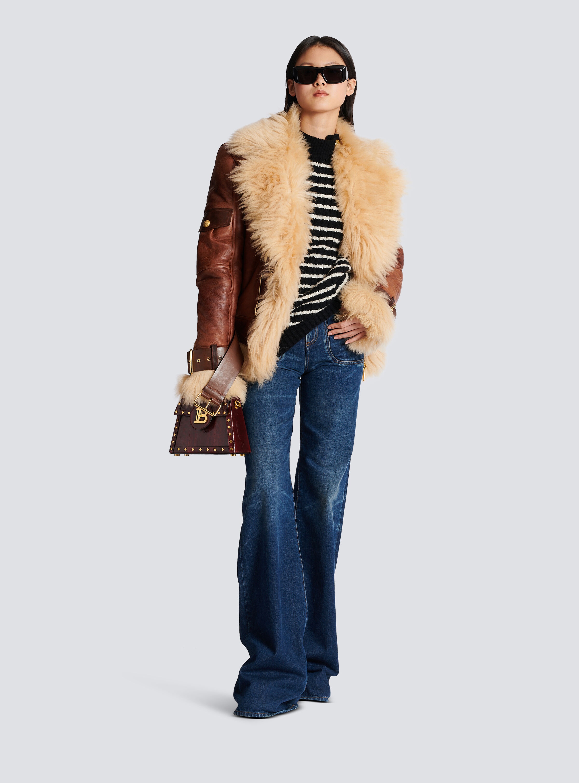 Sheepskin aviator jacket - 5