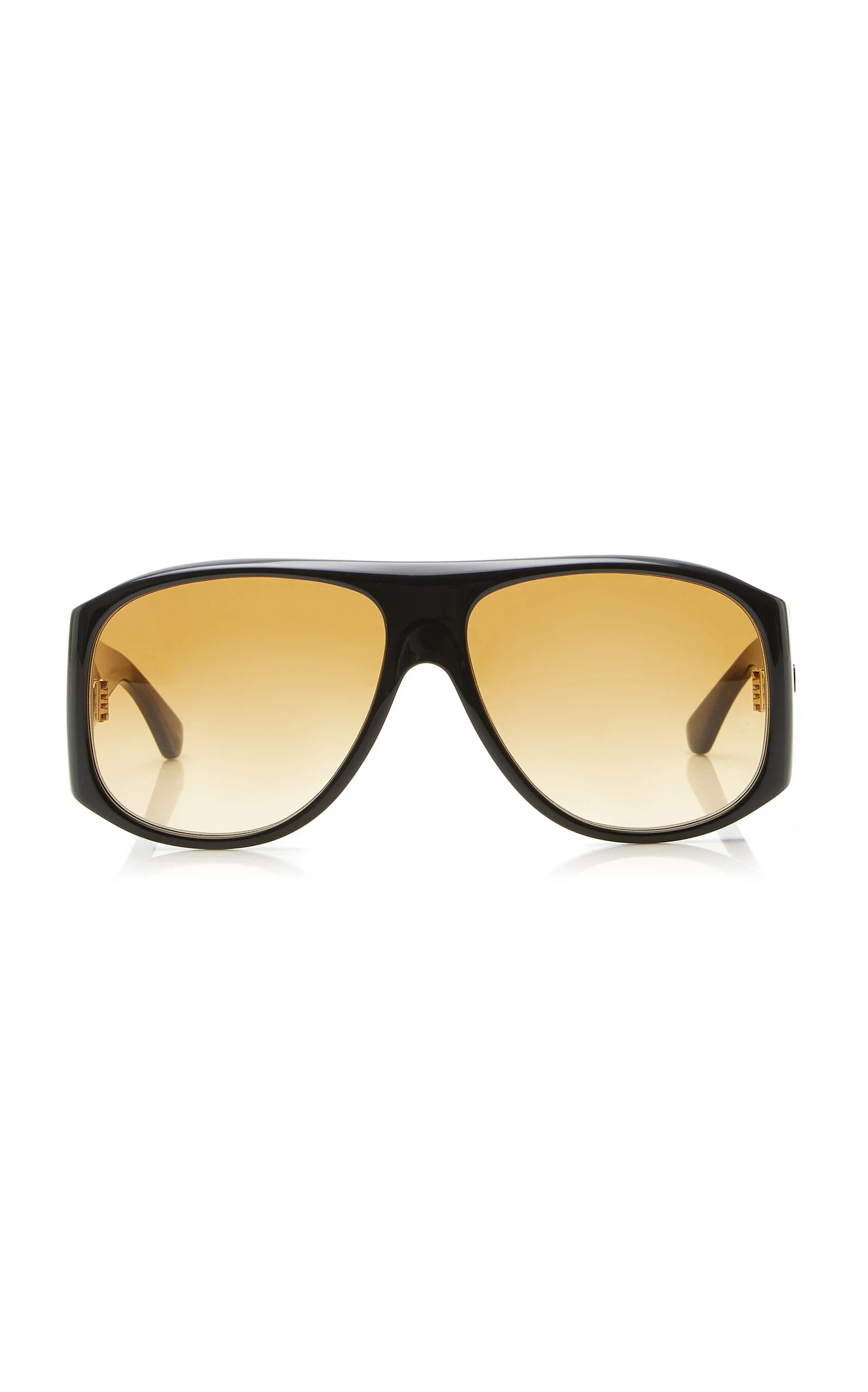 Aviator-Frame Acetate Sunglasses brown - 1